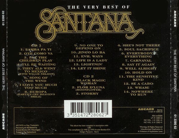 Santana - The Very Best Of (2xcd Comp)- Preloved - CD