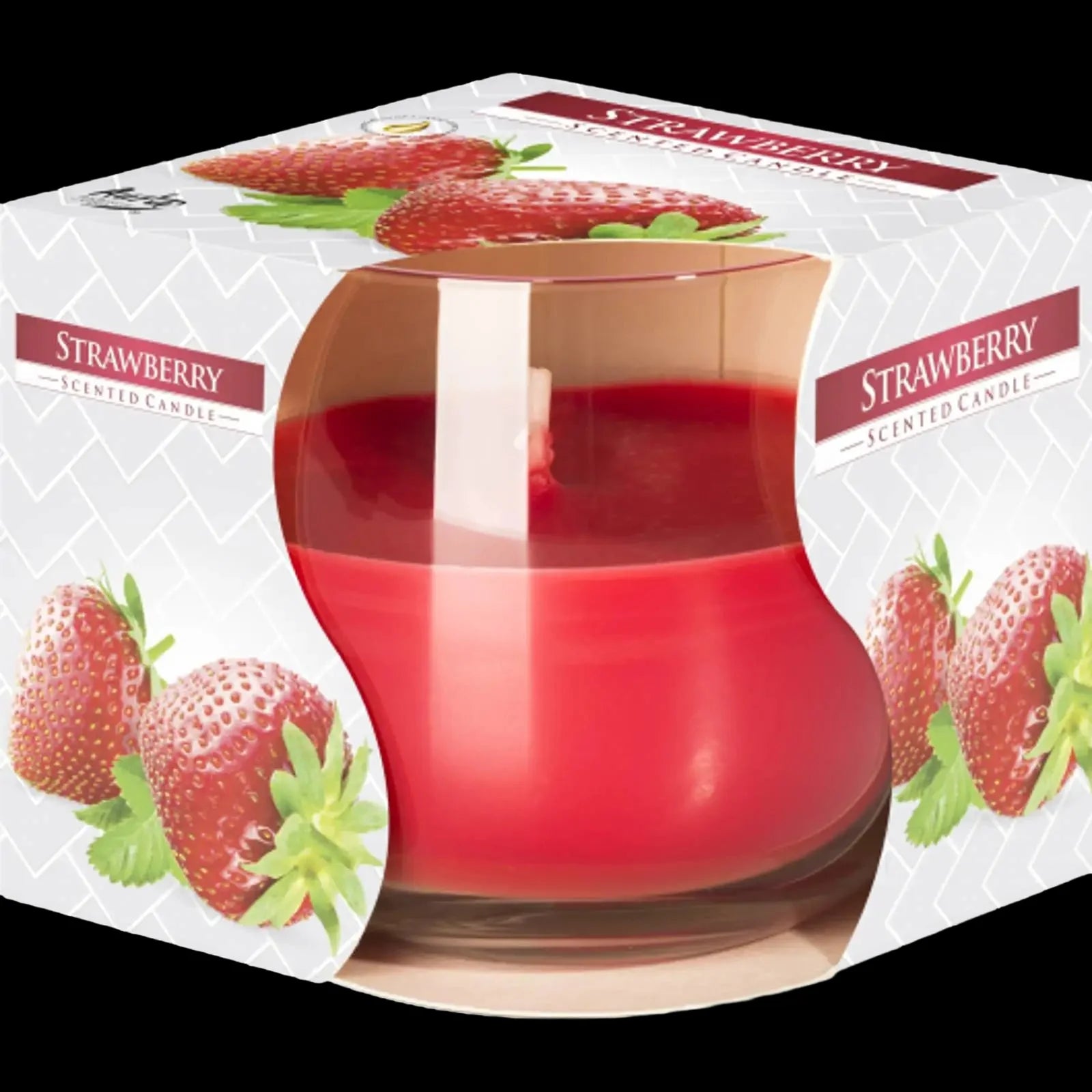 Scented Glass Jar Candle - Strawberry - Candles - Ancient
