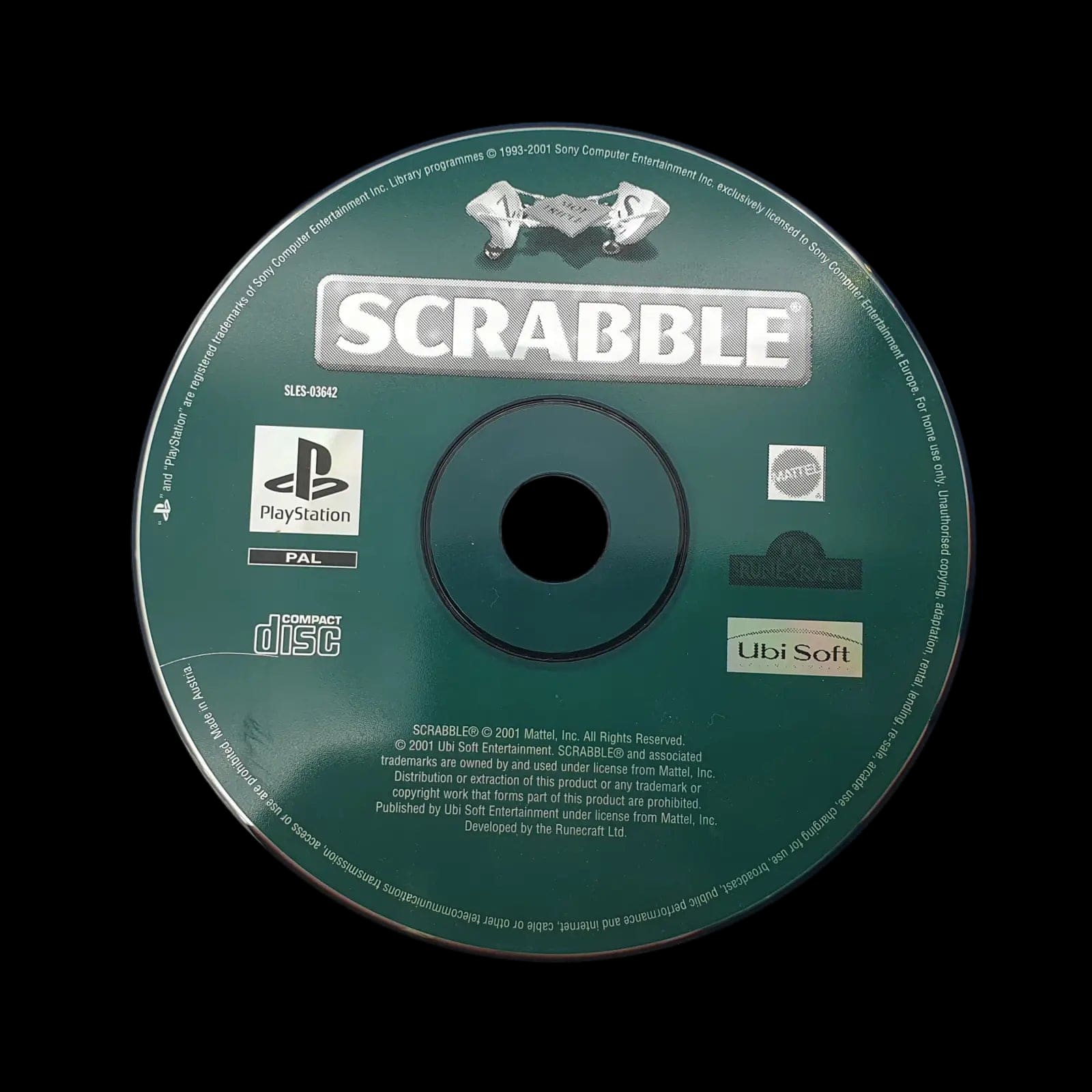 Scrabble Playstation 1 Ps1 Ubisoft 2001 Video Game Cib