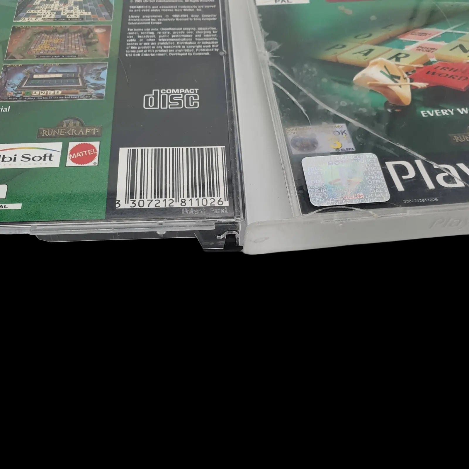 Scrabble Playstation 1 Ps1 Ubisoft 2001 Video Game Cib