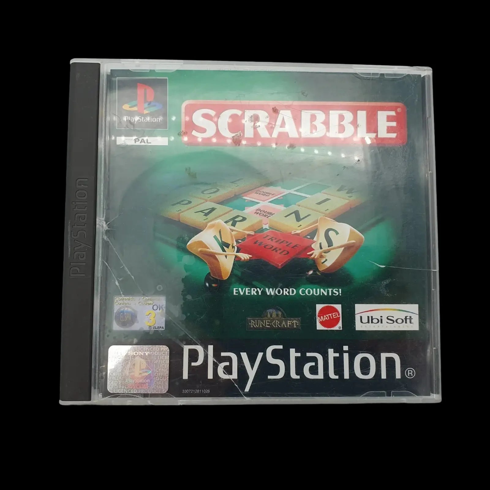 Scrabble Playstation 1 Ps1 Ubisoft 2001 Video Game Cib