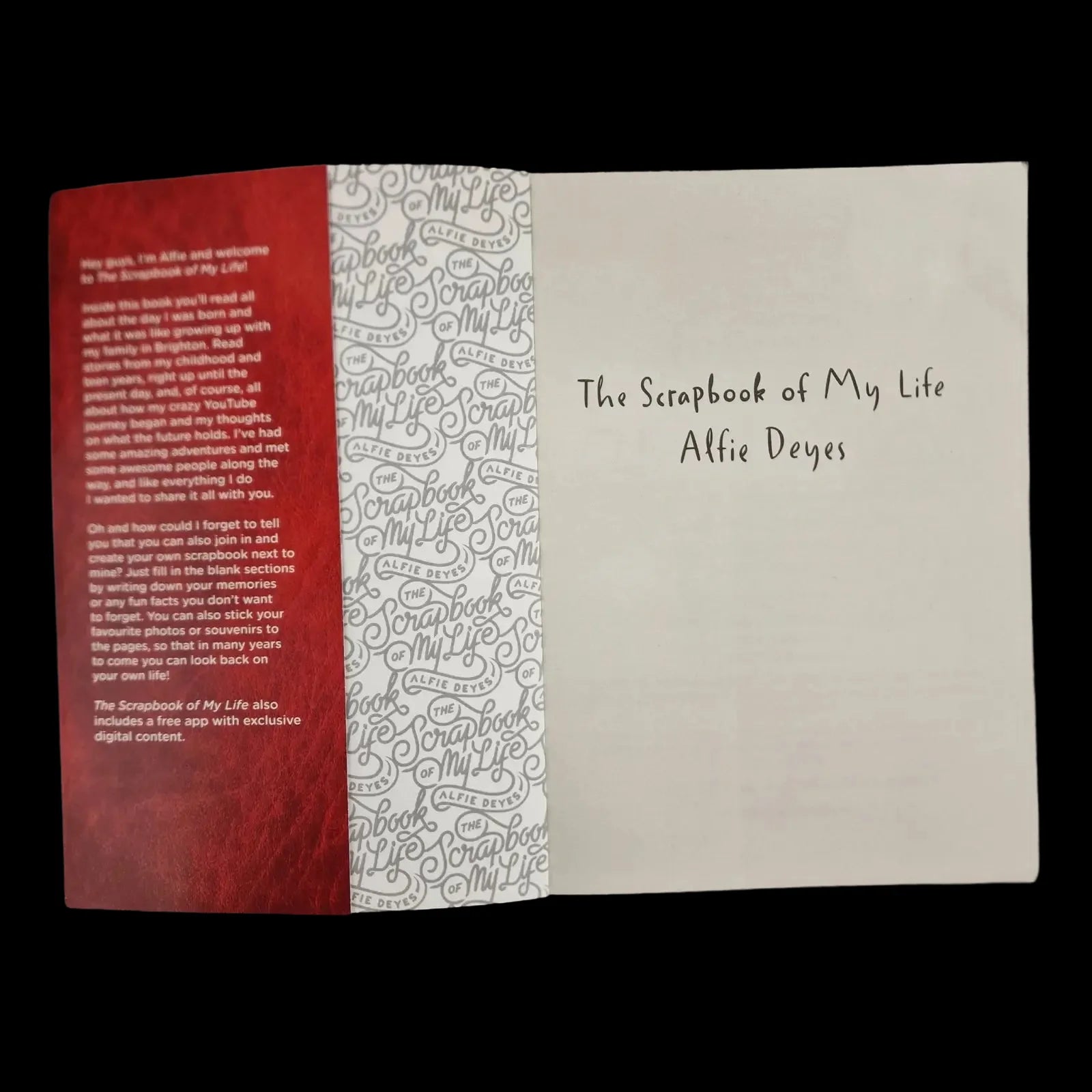 The Scrapbook Of My Life Alfie Deyes 9781910536100 - Books