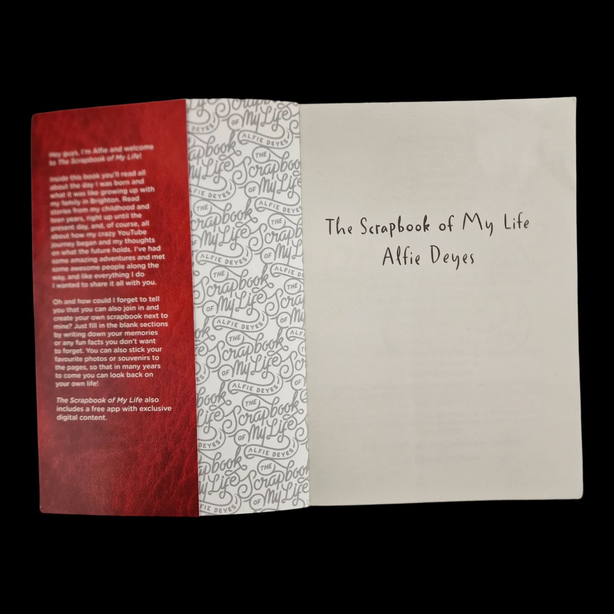 The Scrapbook Of My Life Alfie Deyes 9781910536100 - Books