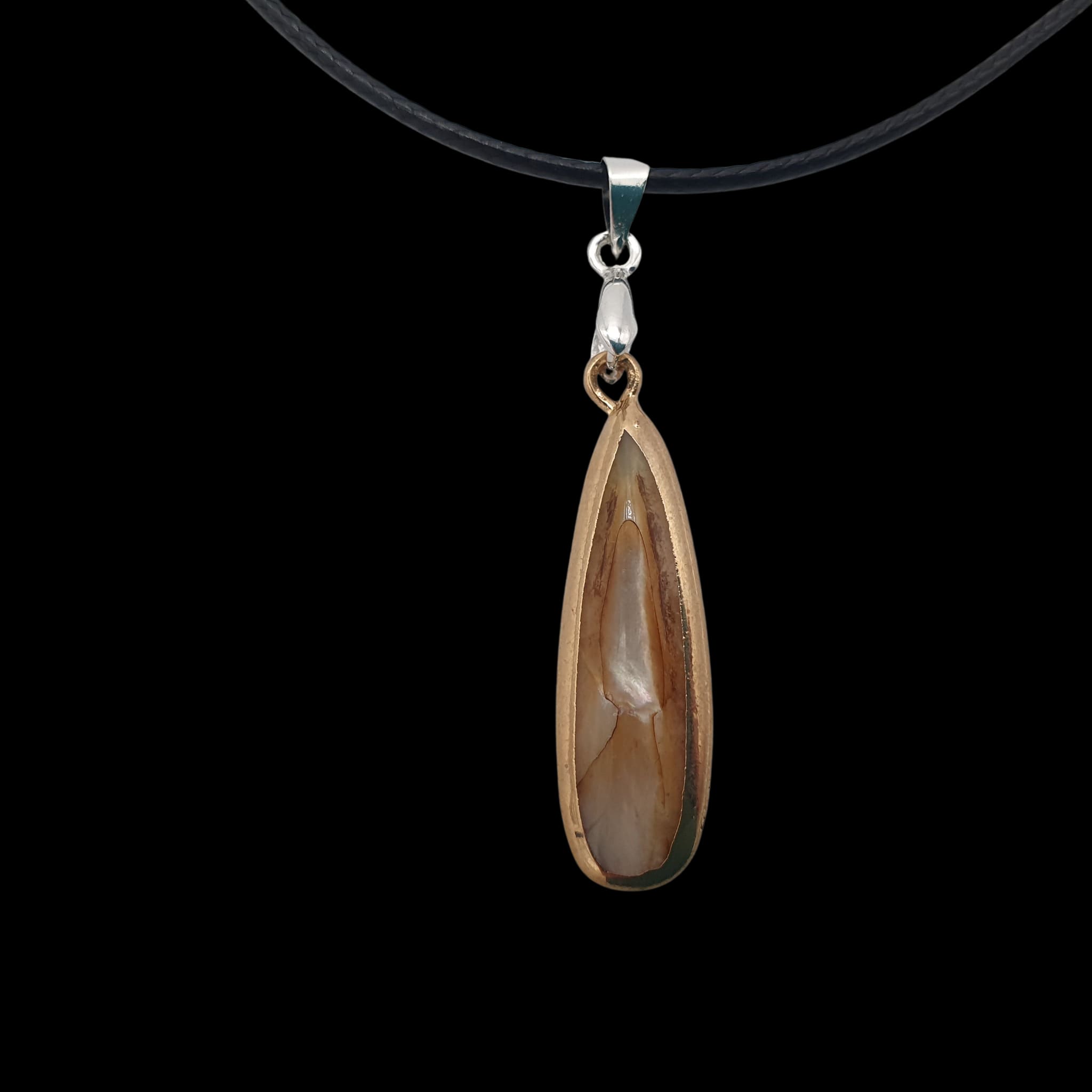 Seashell Tear Drop Necklace Ocean Pendant Charm Handmade