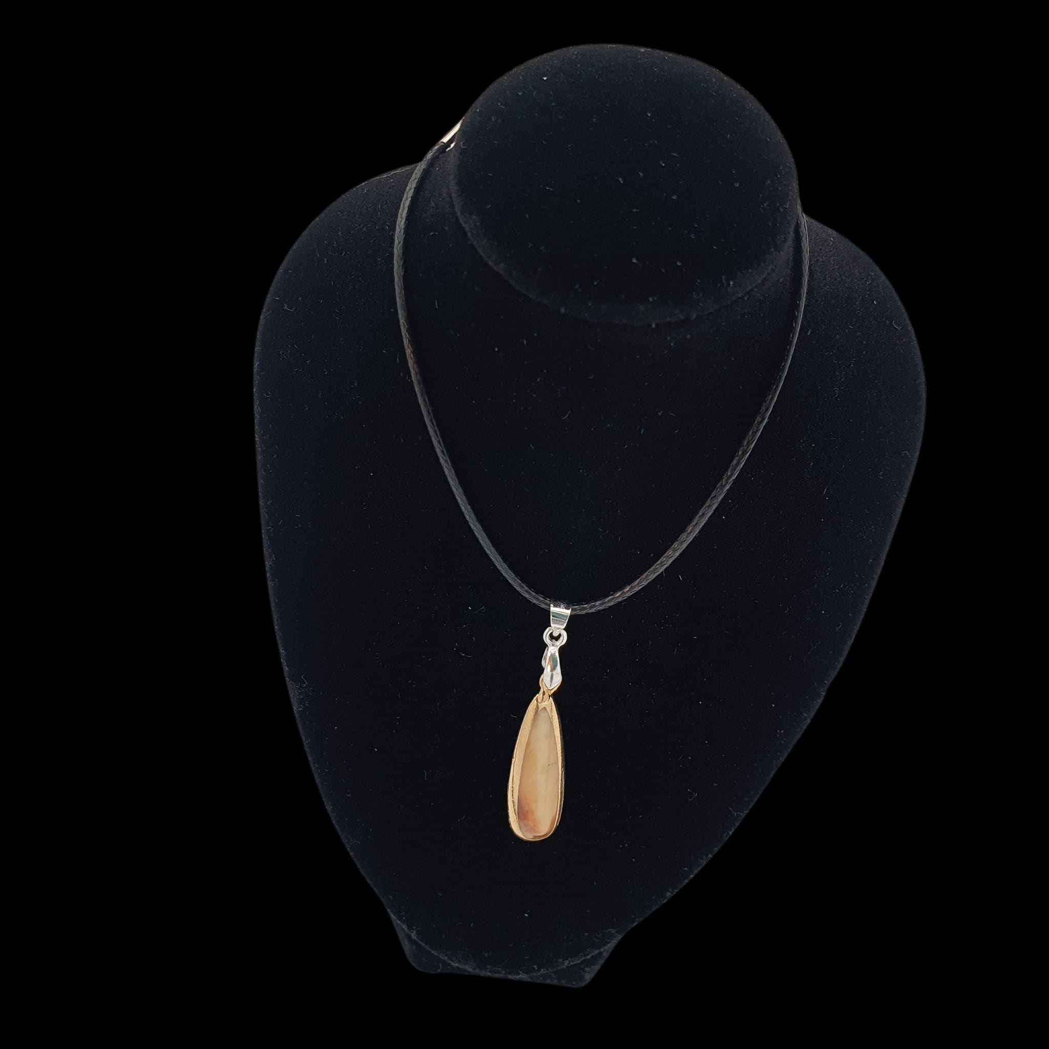 Seashell Tear Drop Necklace Ocean Pendant Charm Handmade