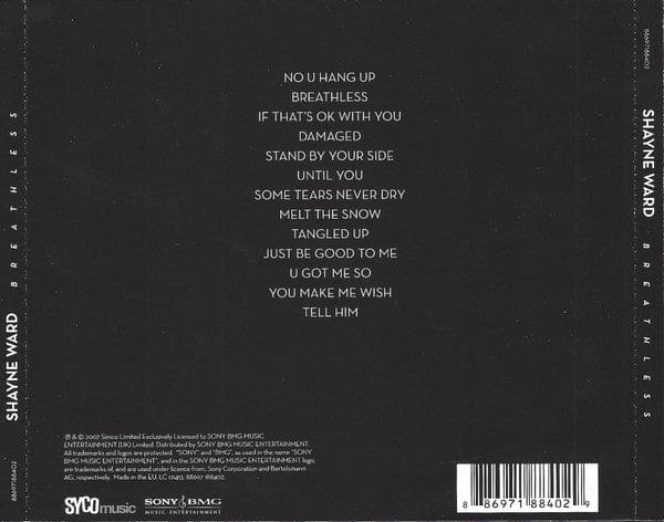 Shayne Ward - Breathless (cd Album) - Preloved - CD - Syco