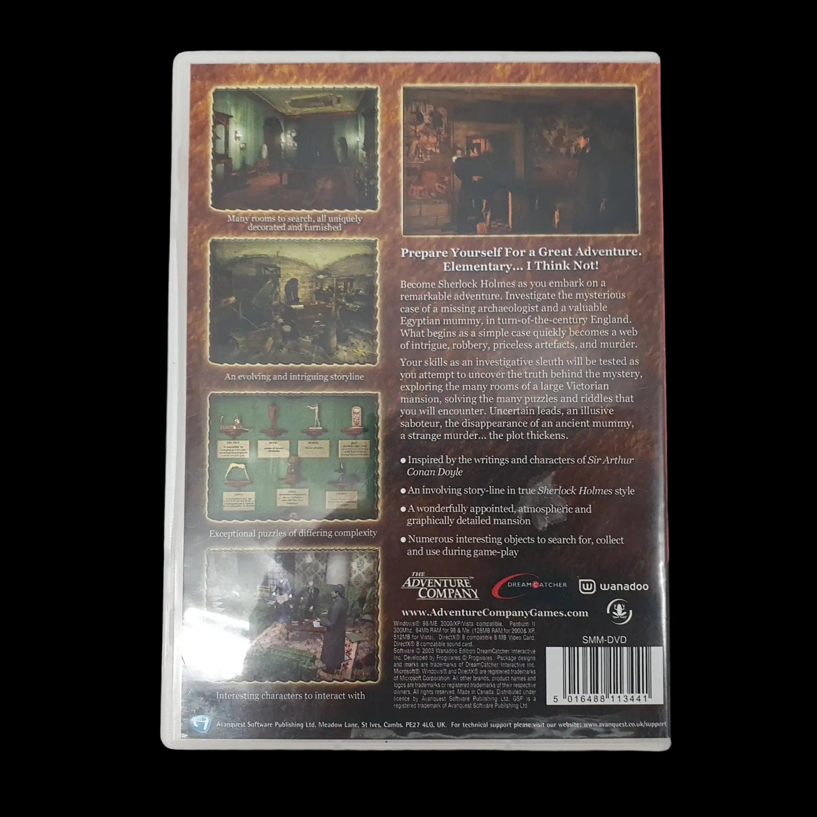 Sherlock Holmes The Mystery Of Mummy Pc White Label 2003