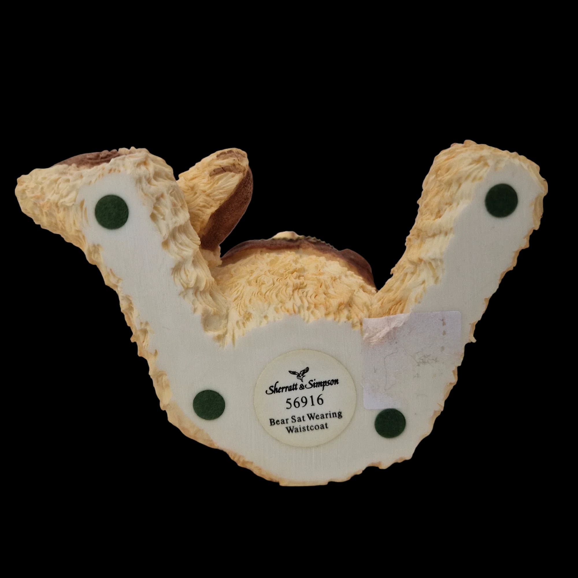 Sherratt And Simpson Bear Sat Wearing Waistcoat Ceramic