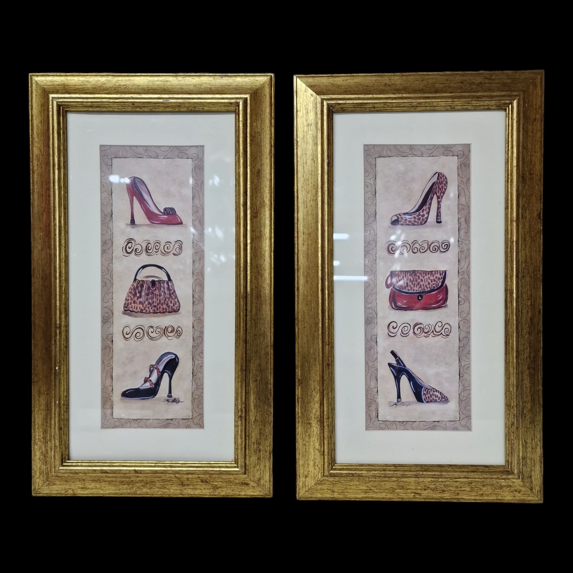 Shoes Handbags Fashion Pictures Framed Wall Art Clothes