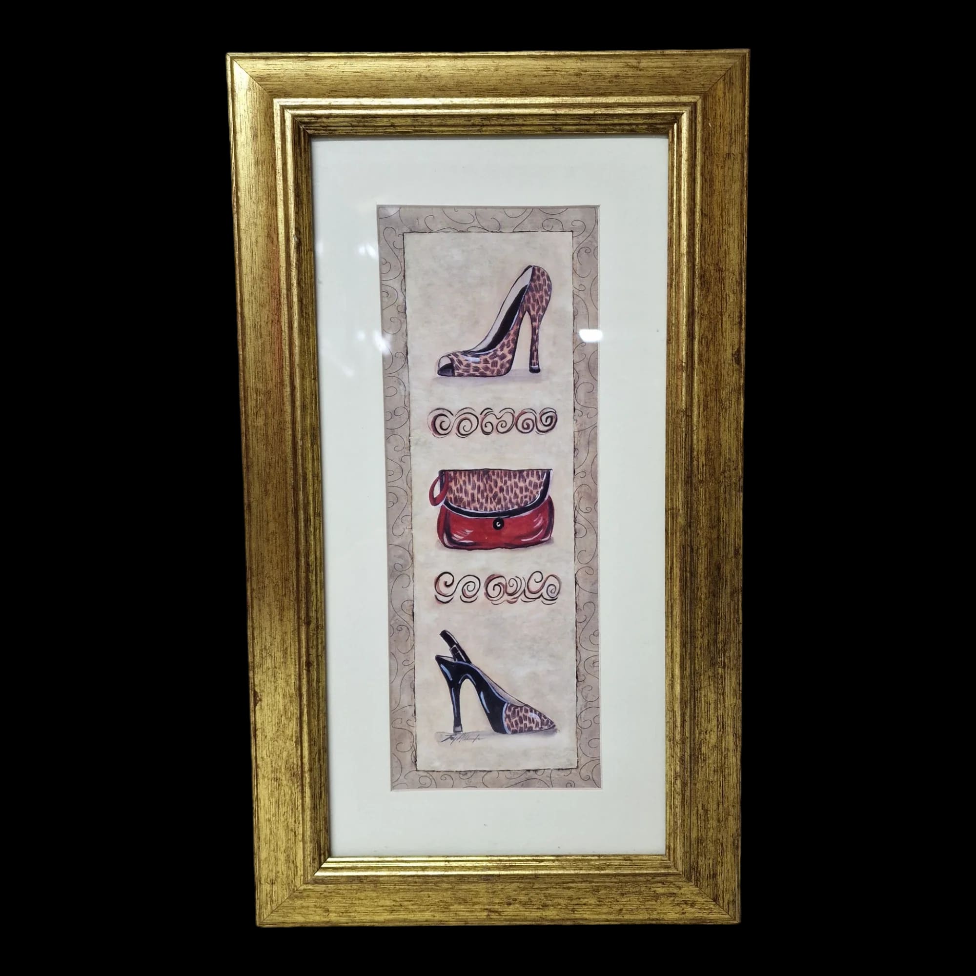 Shoes Handbags Fashion Pictures Framed Wall Art Clothes