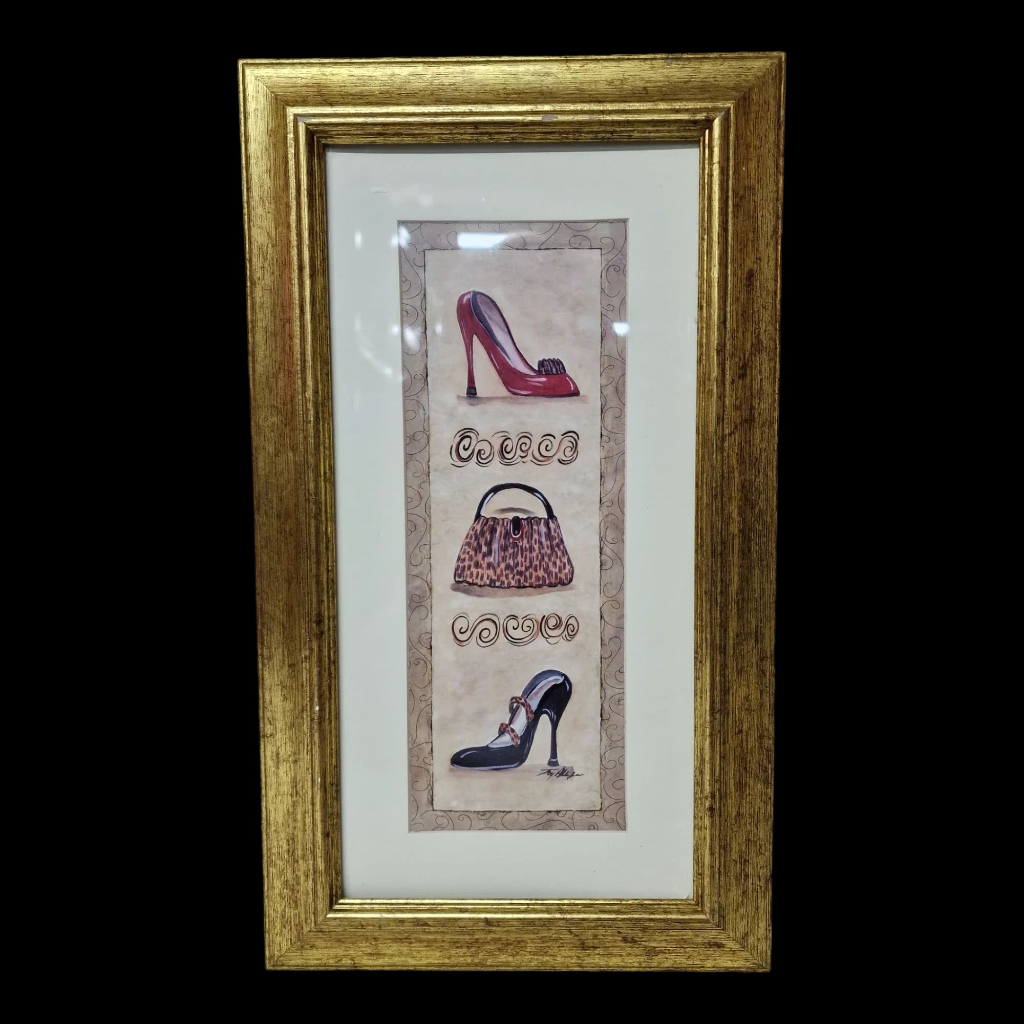 Shoes Handbags Fashion Pictures Framed Wall Art Clothes