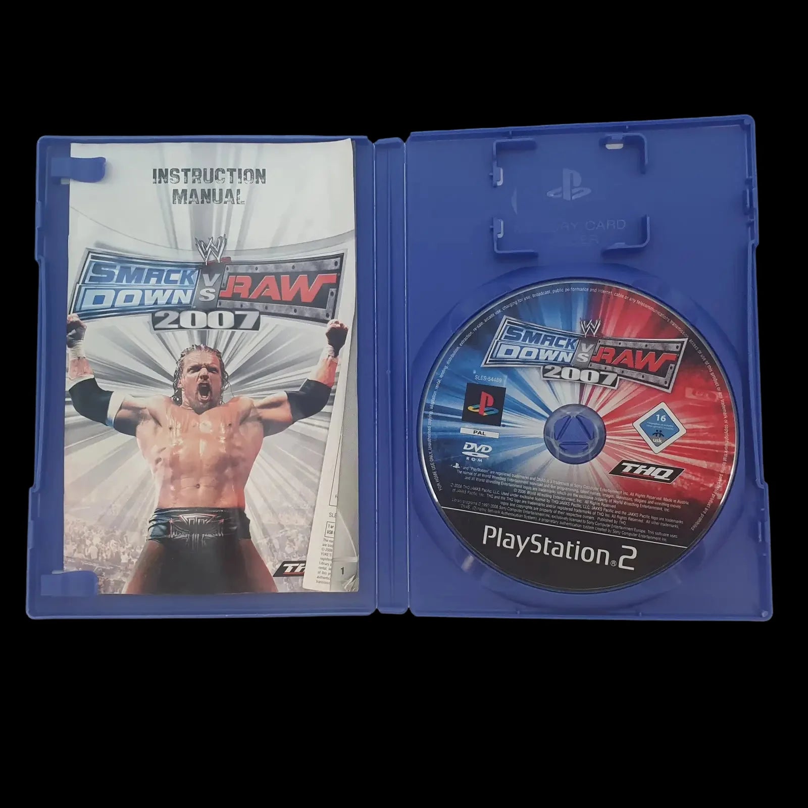 Smackdown Vs Raw 2007 Sony Playstation 2 Ps2 Thq Video Game