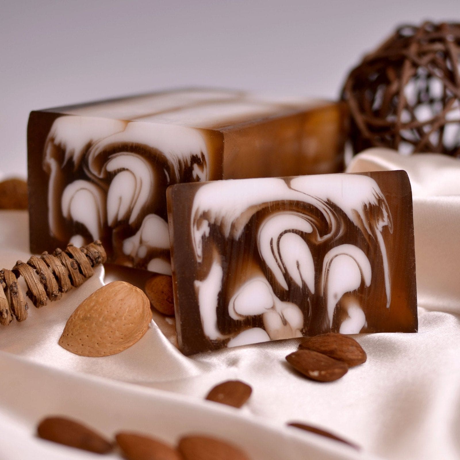 Soap Bar Almond Scented Fragrance Hands Face Body Wash Bath