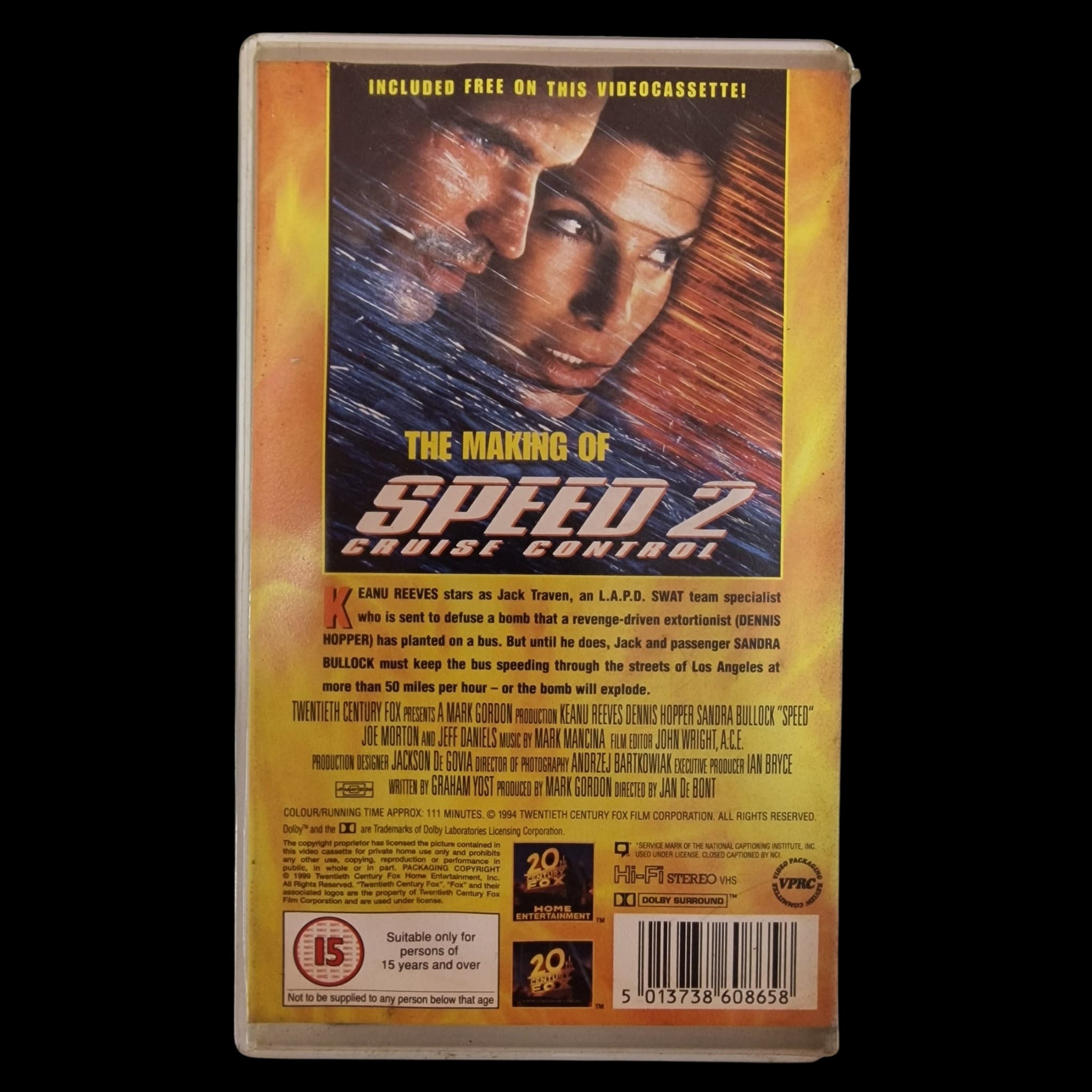 Speed Graham Yost Ation Adventure Thriller Vhs Cassette