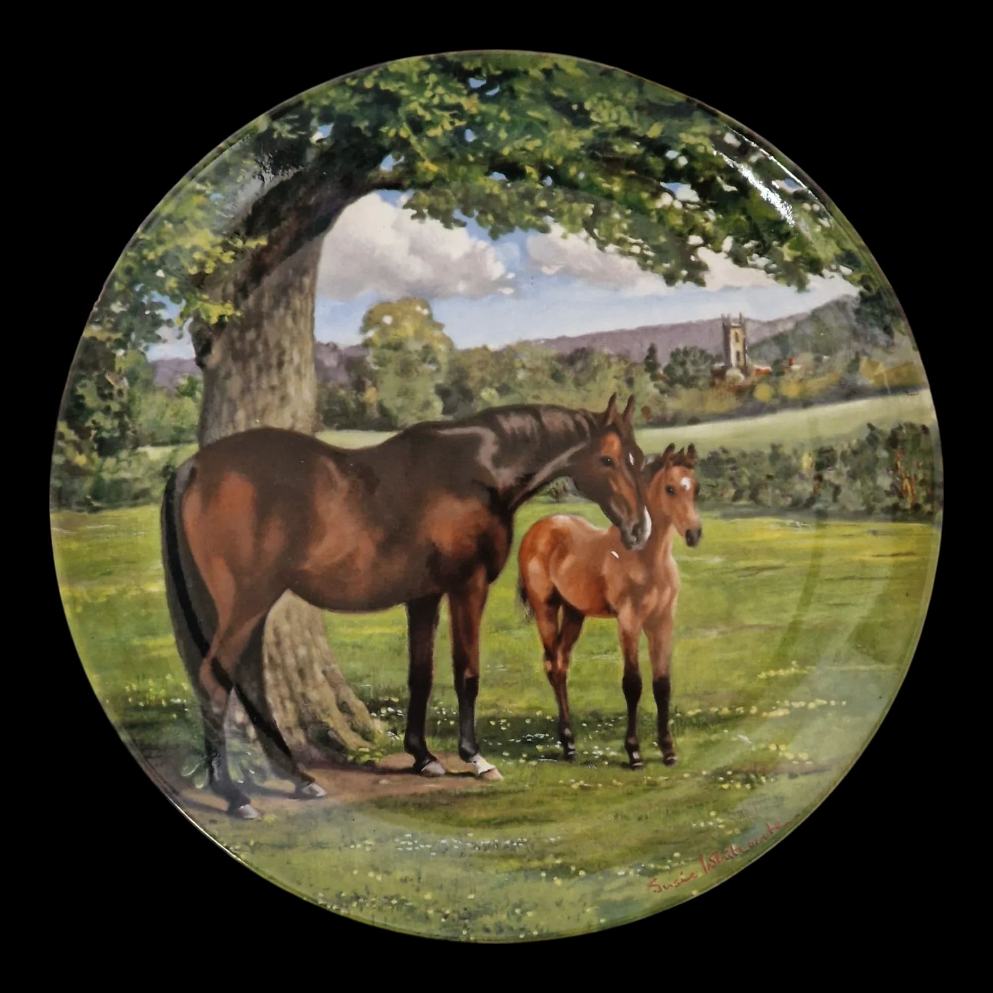 Spode The English Thoroughbred Horse Ornamental Plate - 1