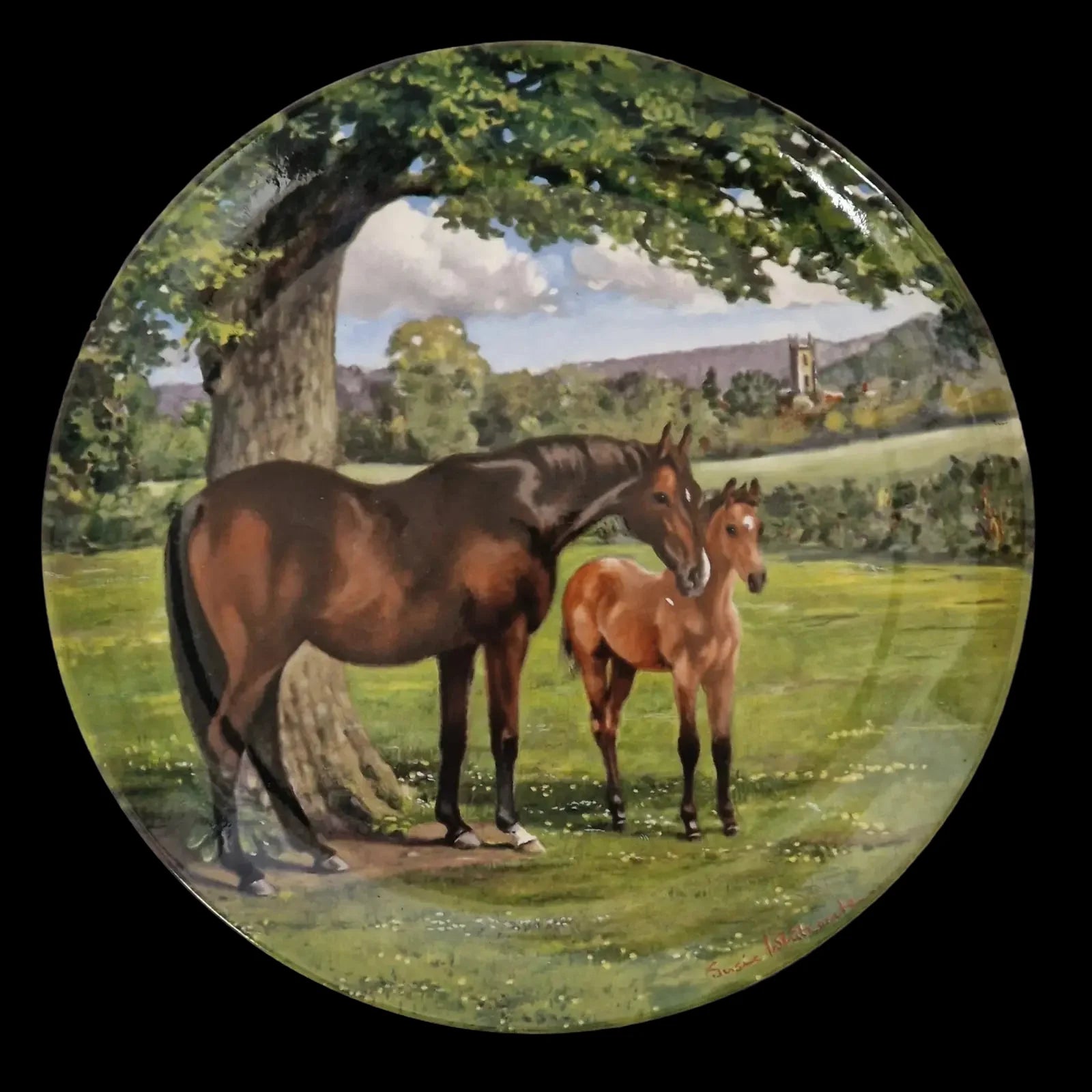 Spode The English Thoroughbred Horse Ornamental Plate - 1