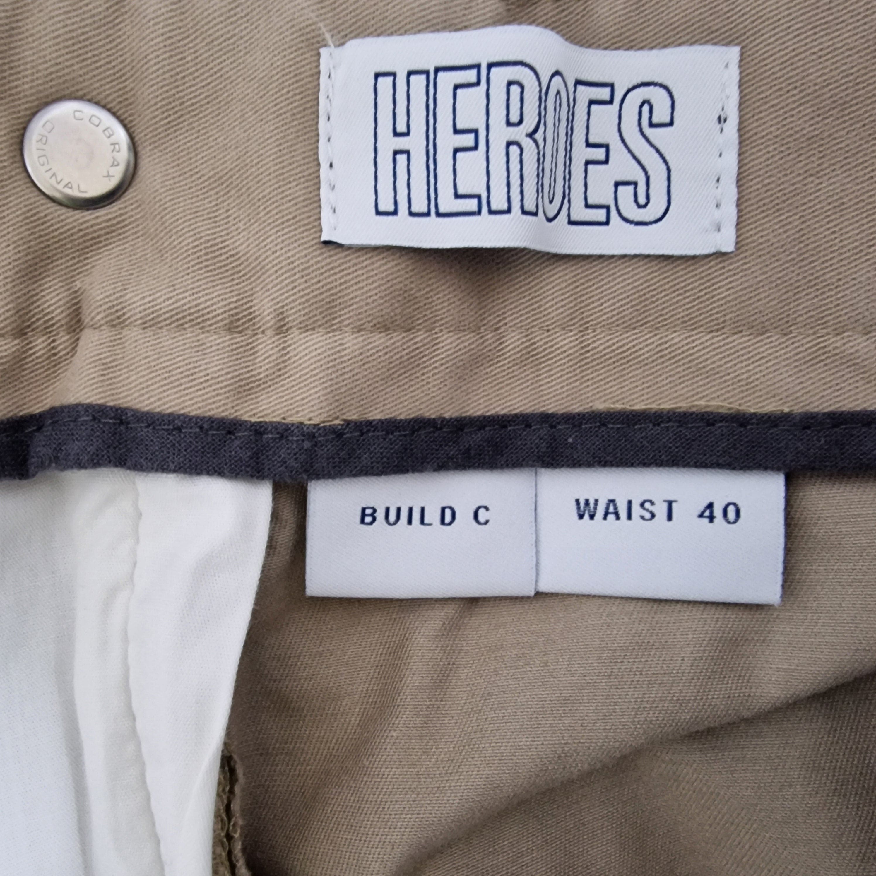 Spoke Heroes 40 Waist Build C Khaki Mens Trousers - 7 - 3358
