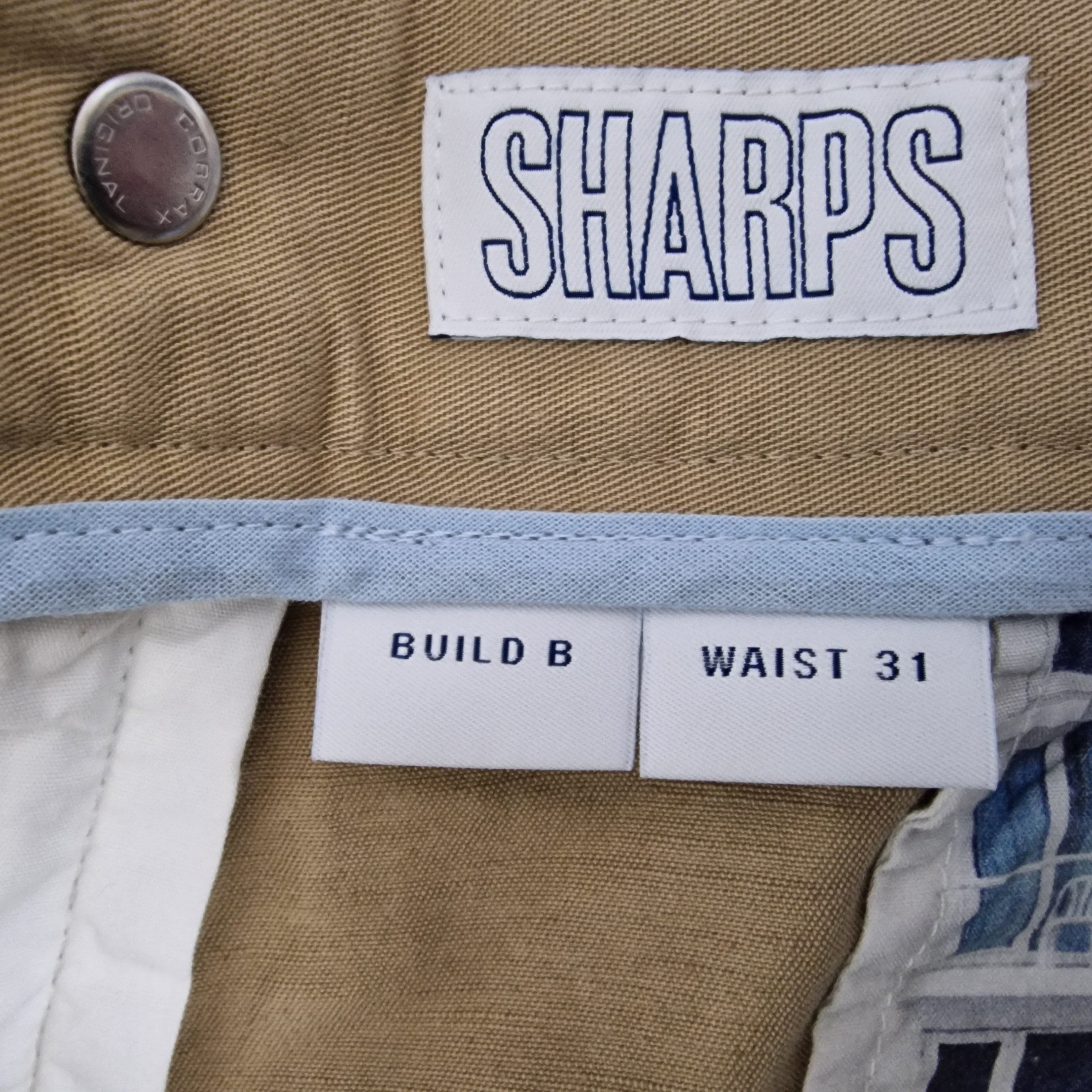 Spoke Sharps 31 Waist Build B Khaki Mens Trousers - 7 - 3360