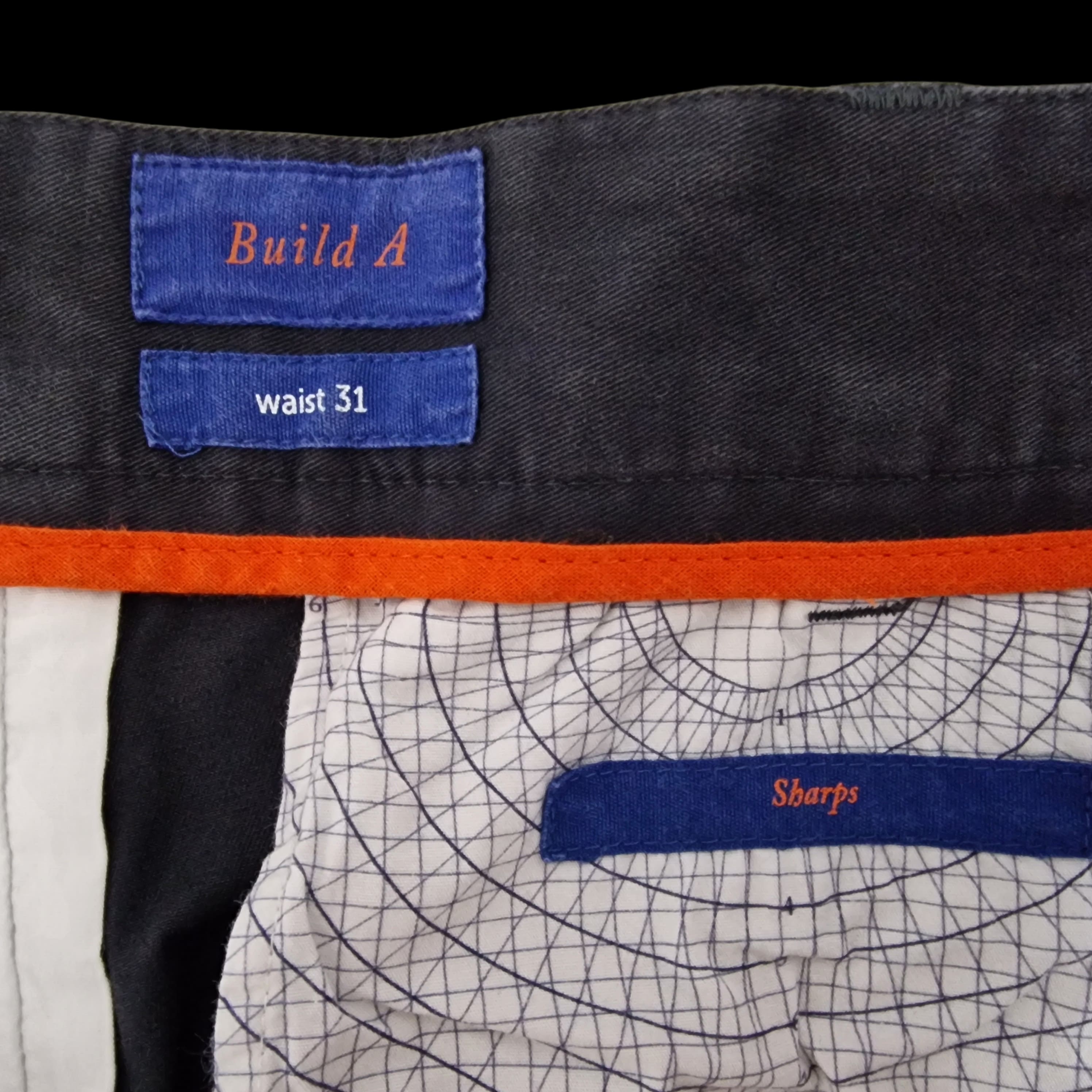 Spoke Sharps 31 Waist Build A Grey Mens Trousers - 7 - 3352