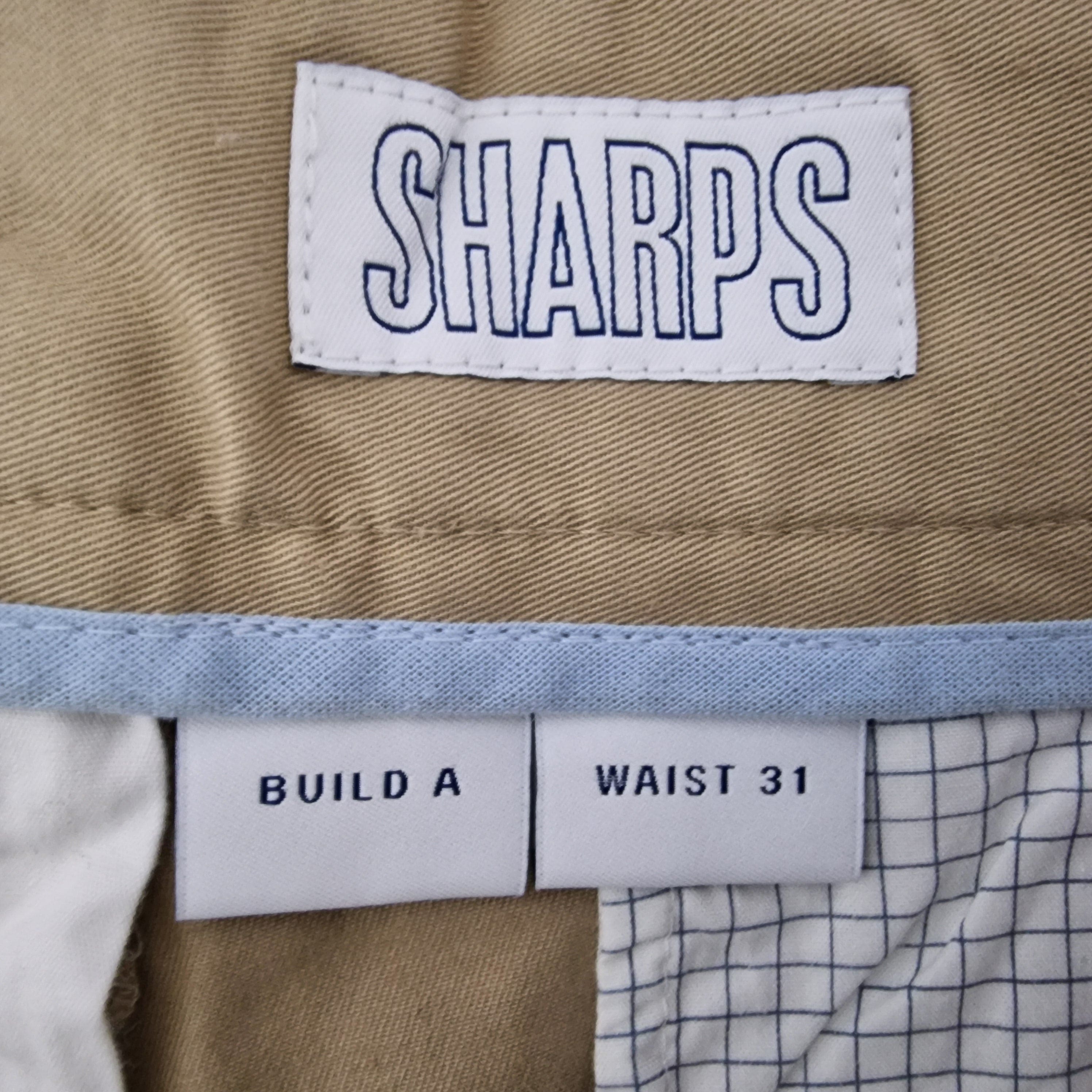 Spoke Sharps 31 Waist Build A Khaki Mens Trousers - 8 - 3359