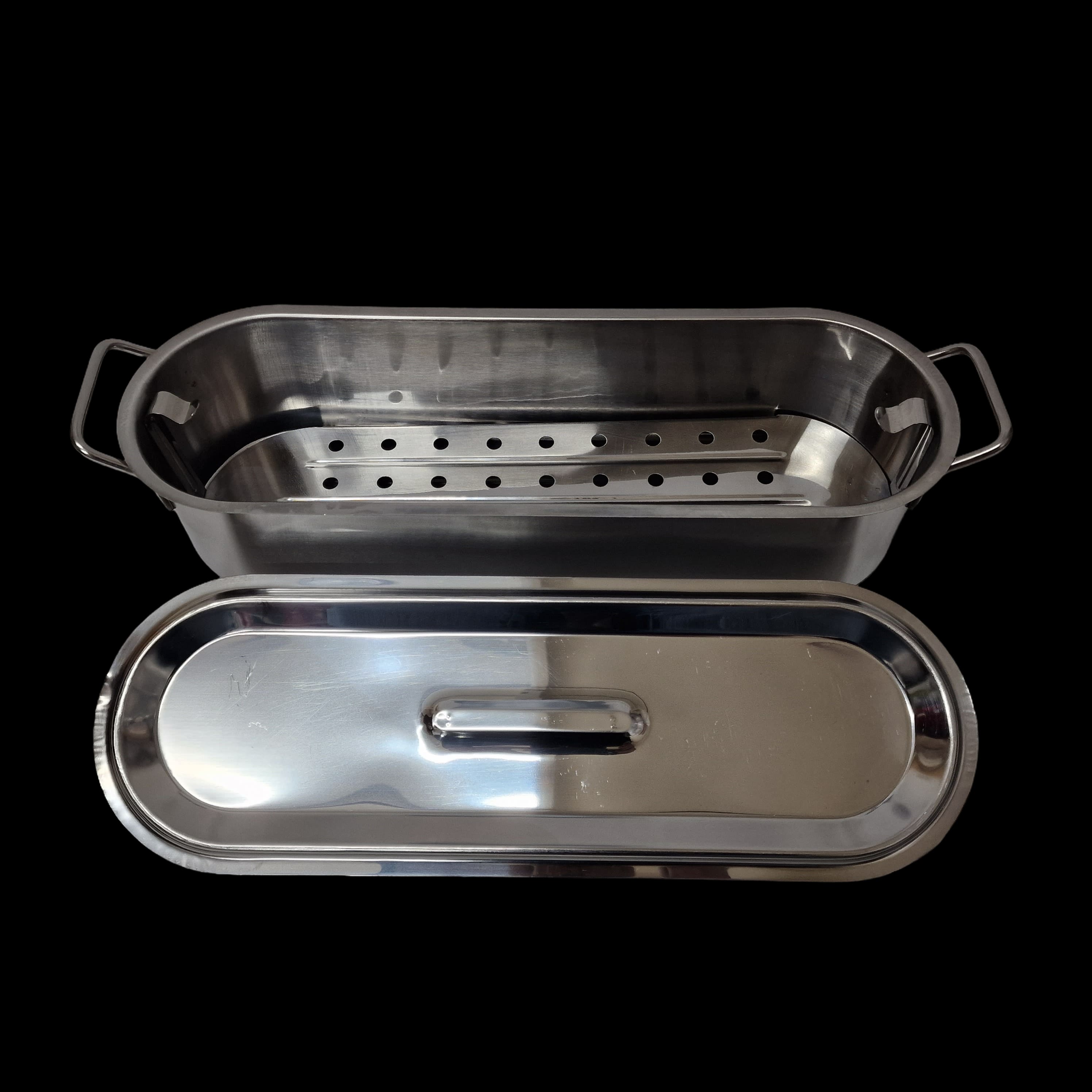 Stainless Steel Steamer Fish Poacher Kettle With Lift