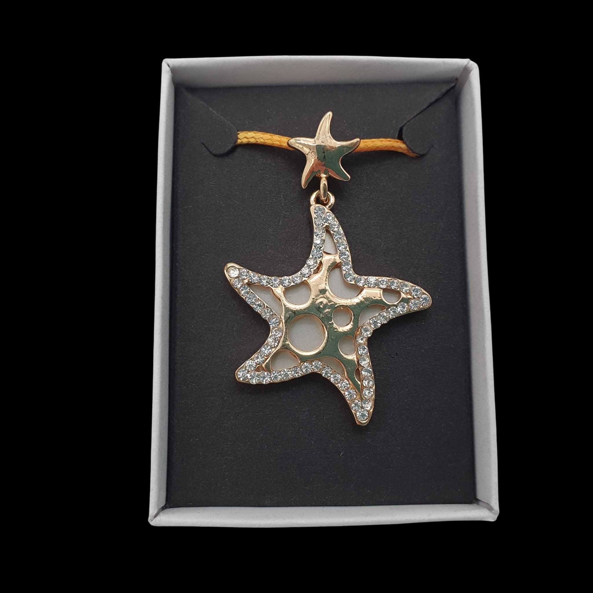 Starfish Sealife Gems Necklace Aquatic Fish Pendant Charm