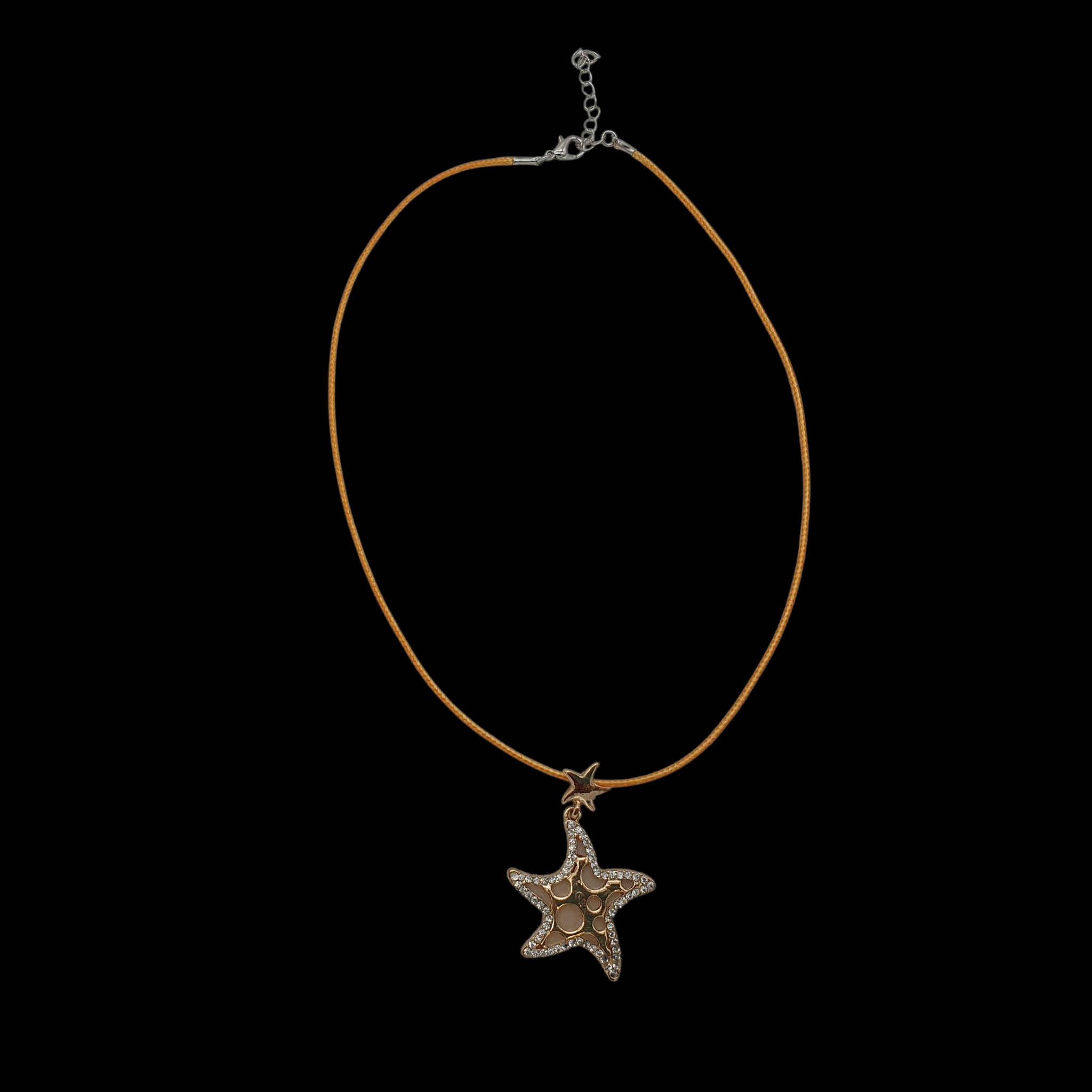 Starfish Sealife Gems Necklace Aquatic Fish Pendant Charm