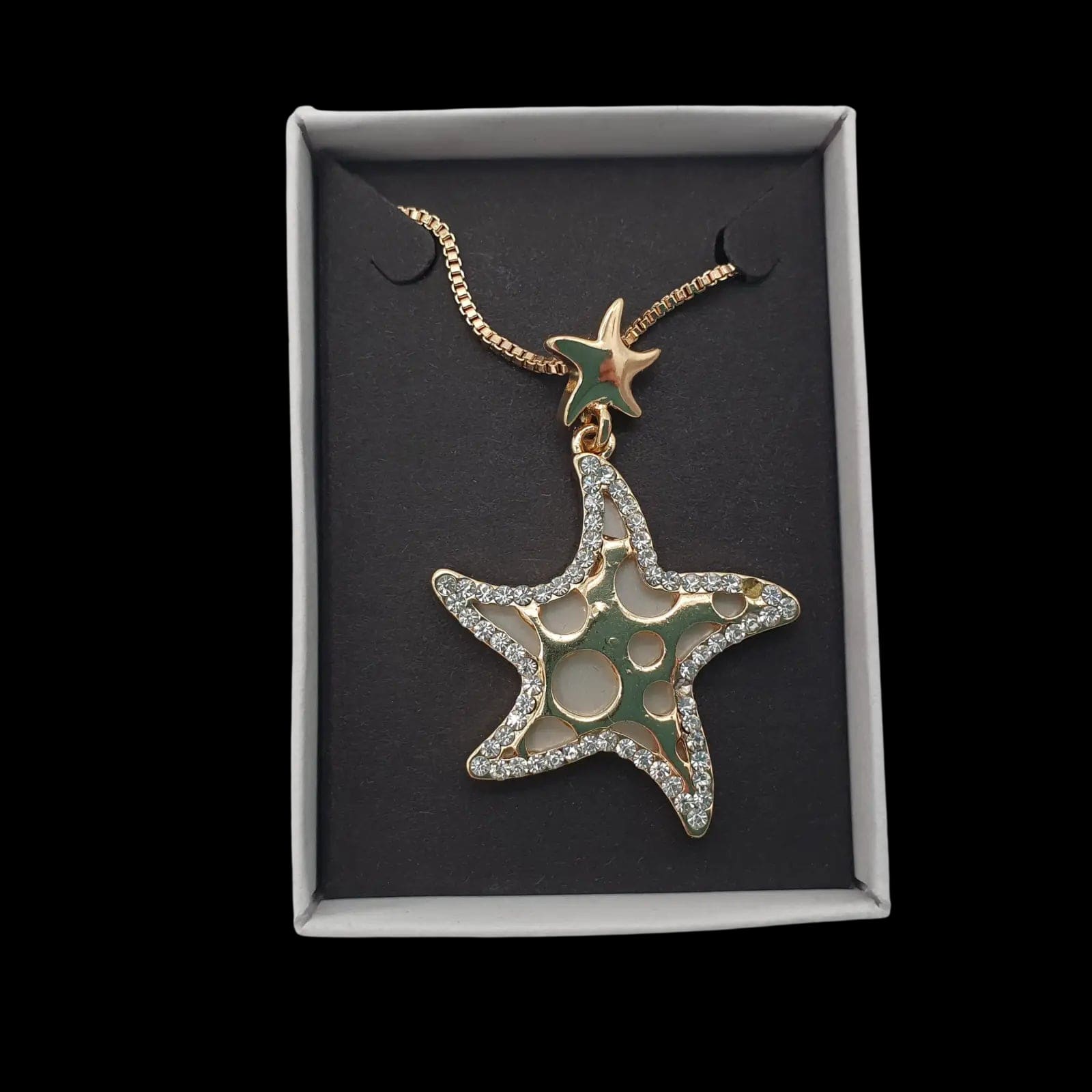 Starfish Sealife Gems Necklace Beach Fish Pendant Charm