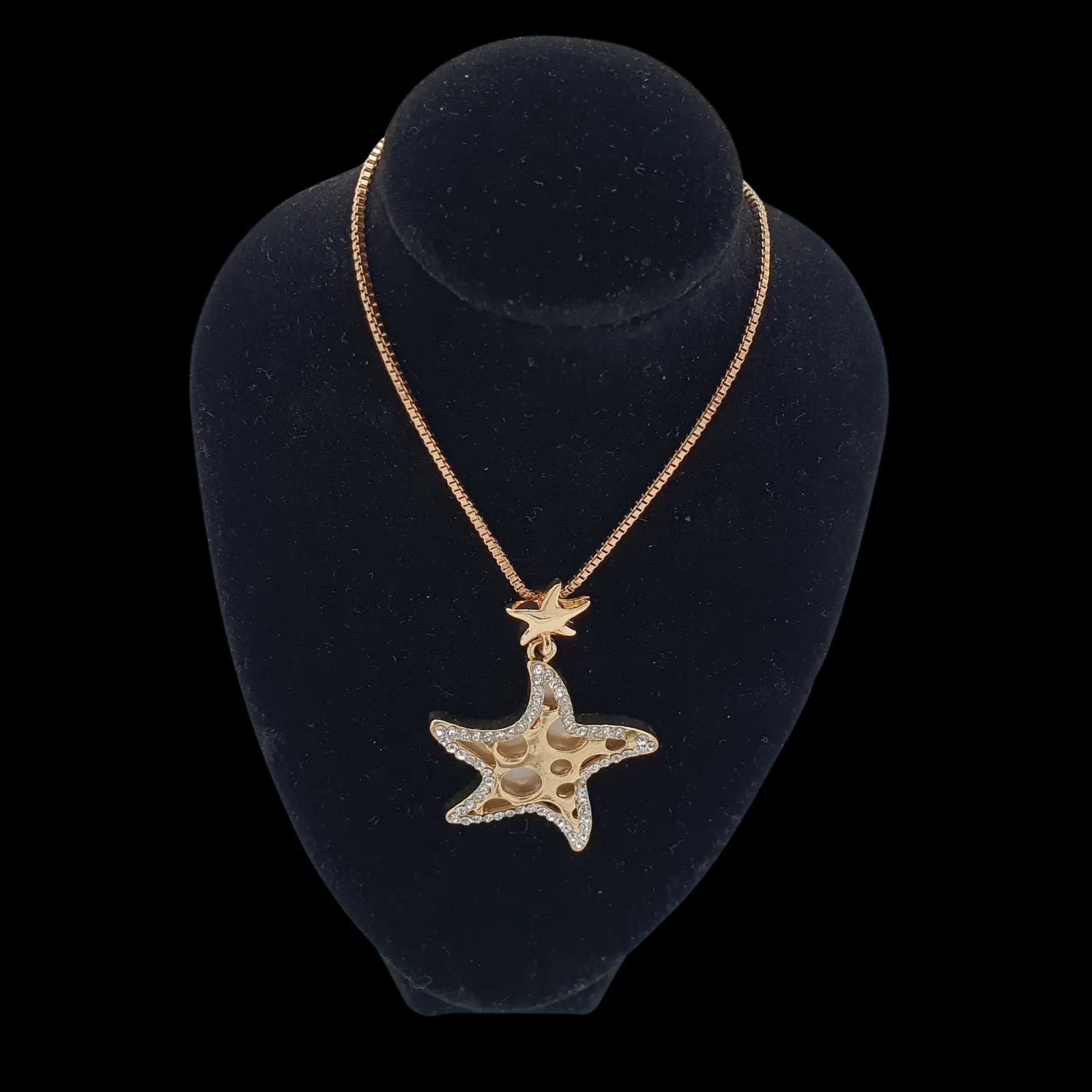 Starfish Sealife Gems Necklace Beach Fish Pendant Charm