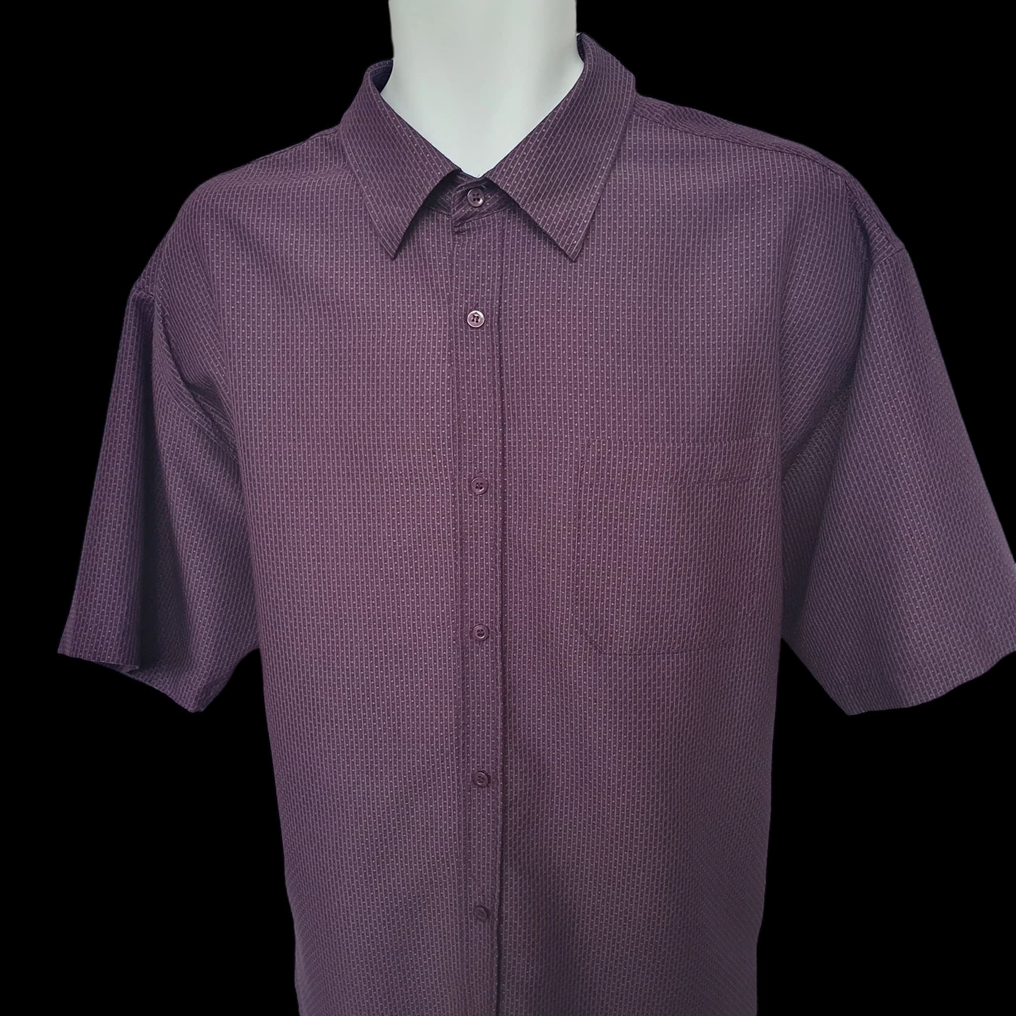 Taylor Wright Purple Patterned Short Sleeve UK XL Mens