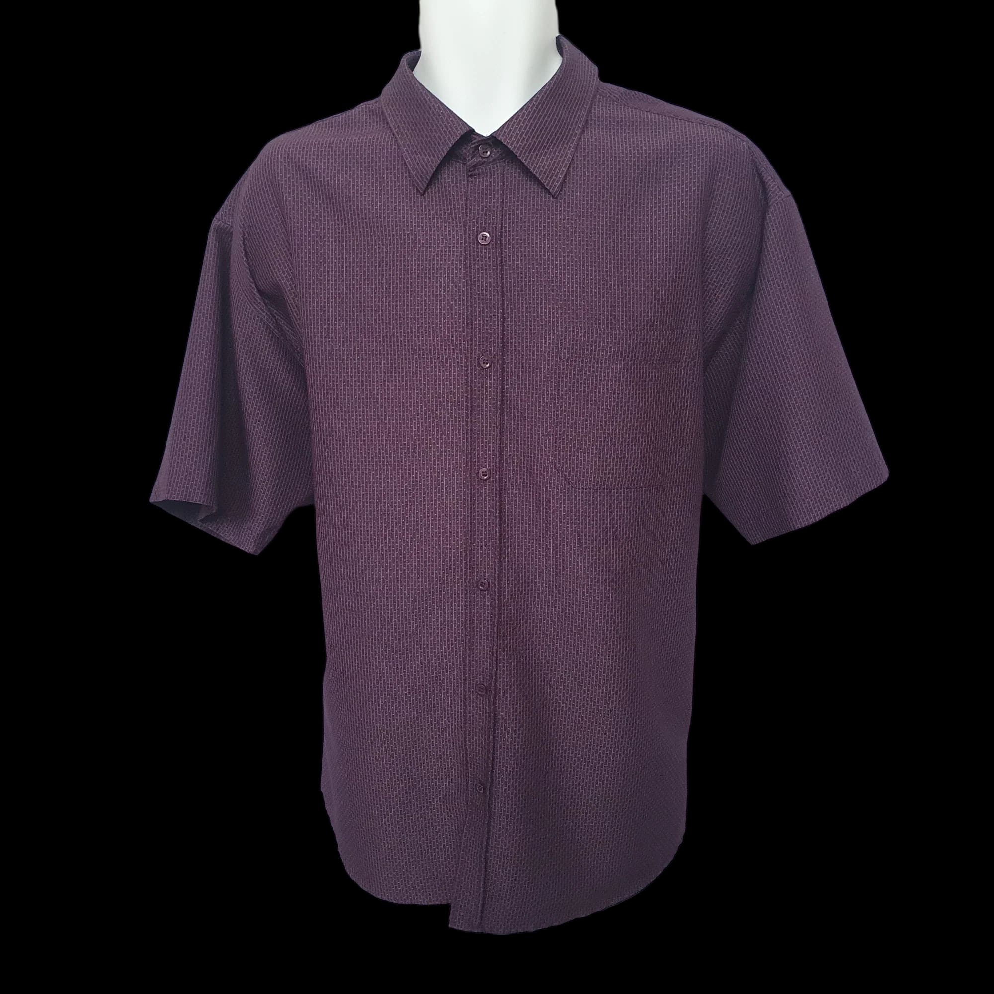 Taylor Wright Purple Patterned Short Sleeve UK XL Mens