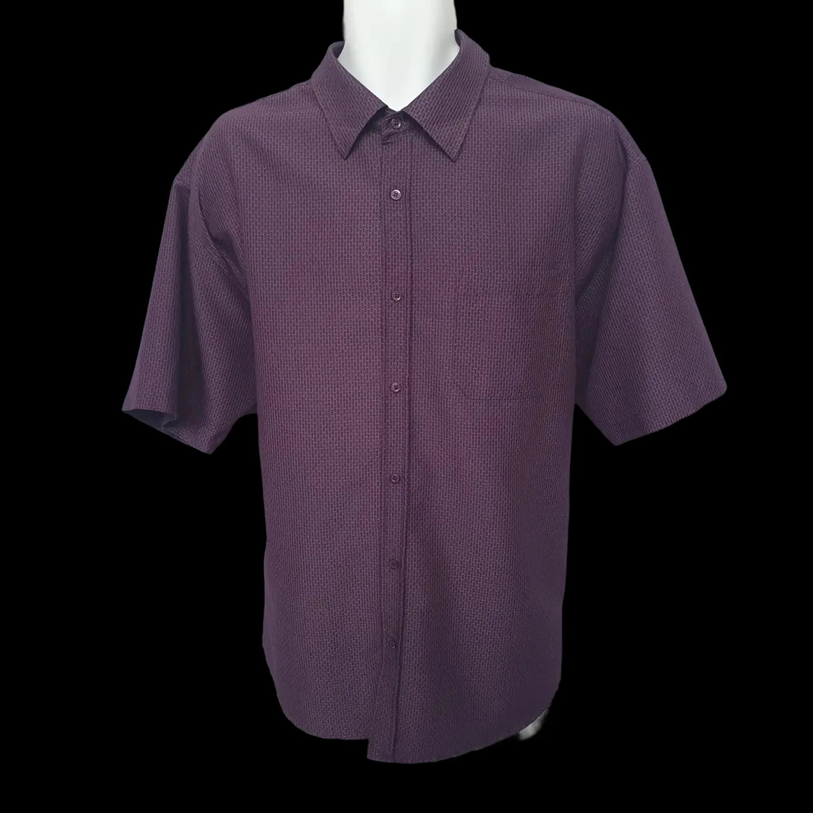 Taylor Wright Purple Patterned Short Sleeve Uk Xl Mens
