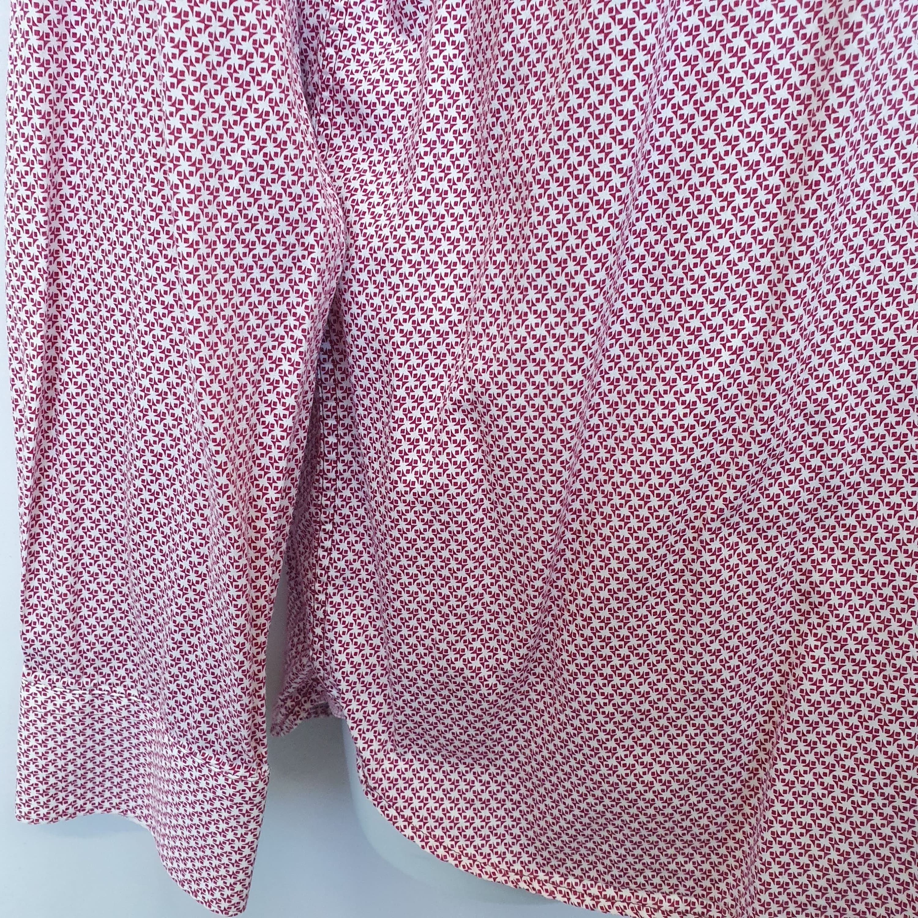 Ted Baker Mens XL Pink Patterned Long Sleeve Shirt - Smart