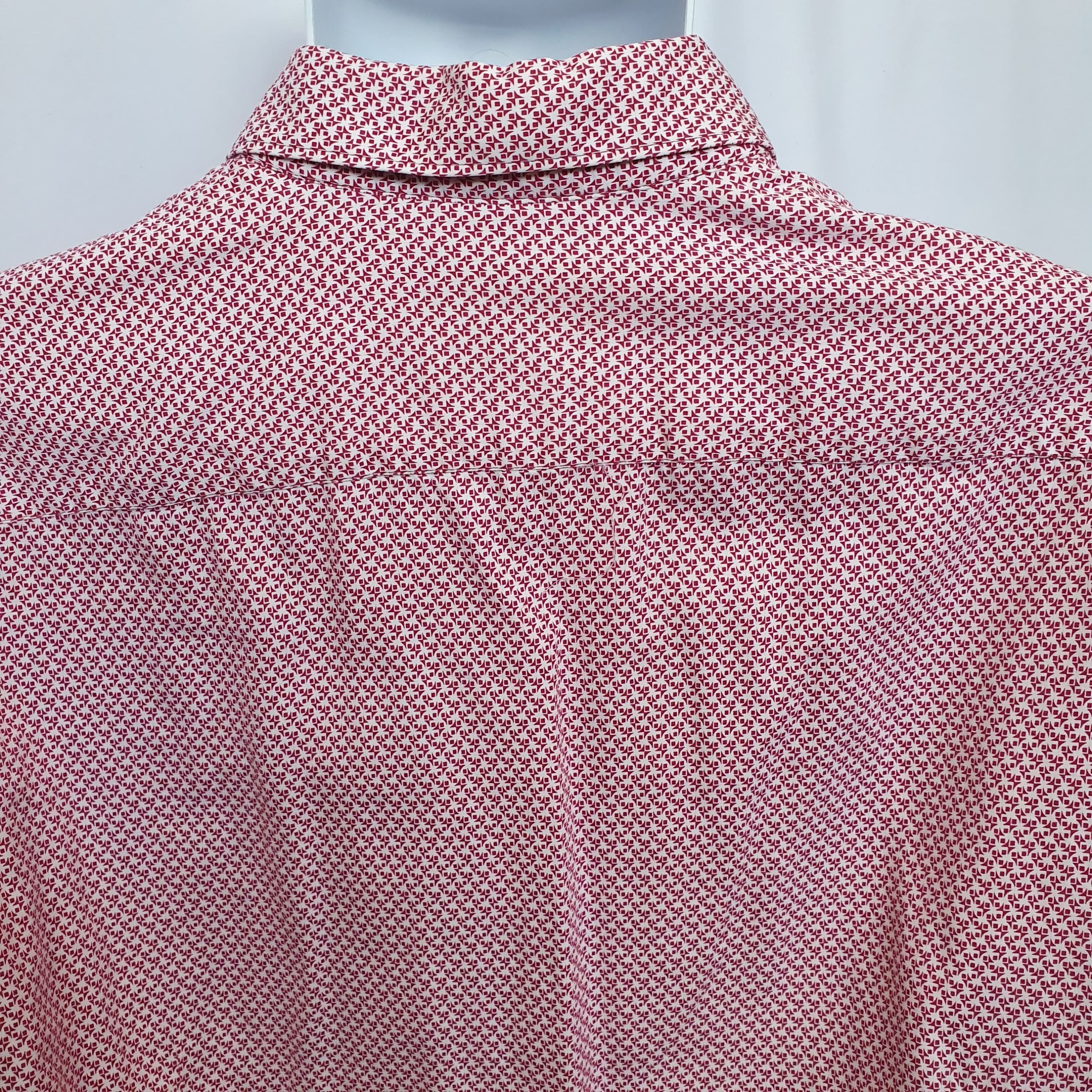 Ted Baker Mens XL Pink Patterned Long Sleeve Shirt - Smart