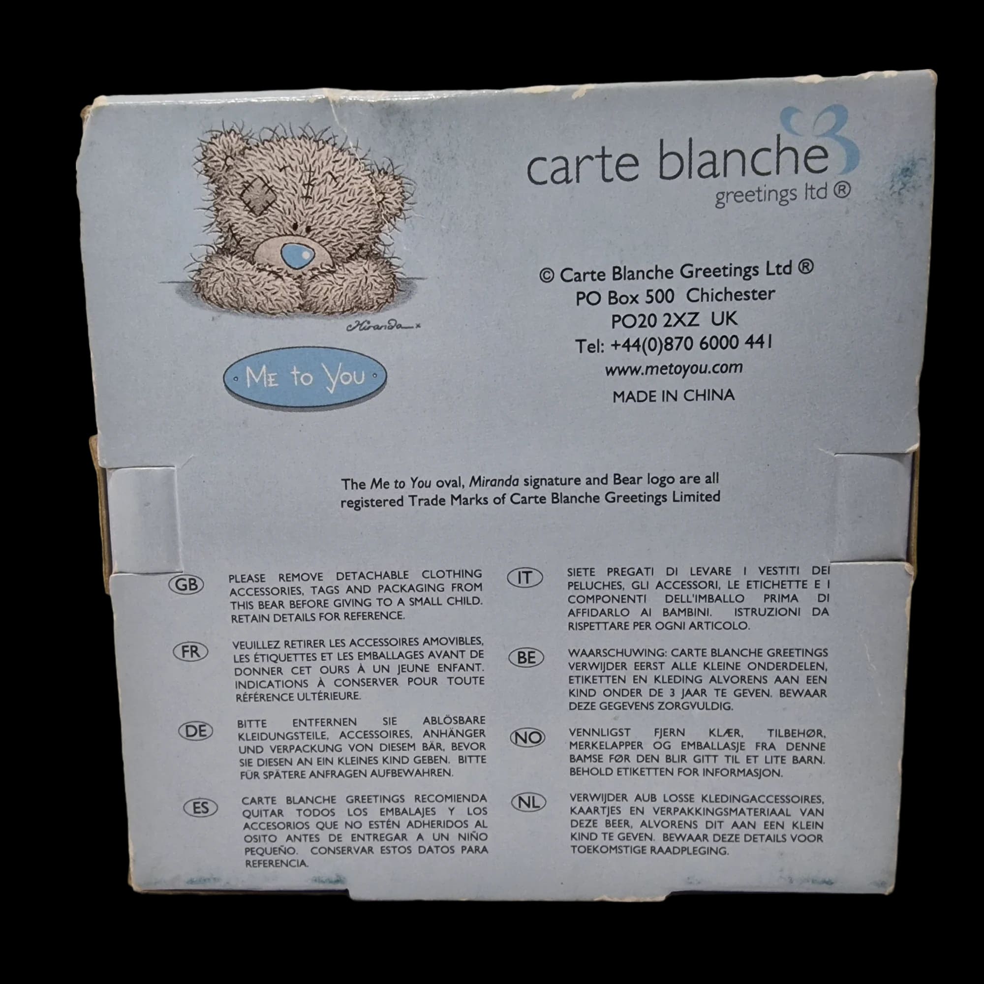 Teddy Bear Me To You Thinking Of Plush Soft Toy Cuddly