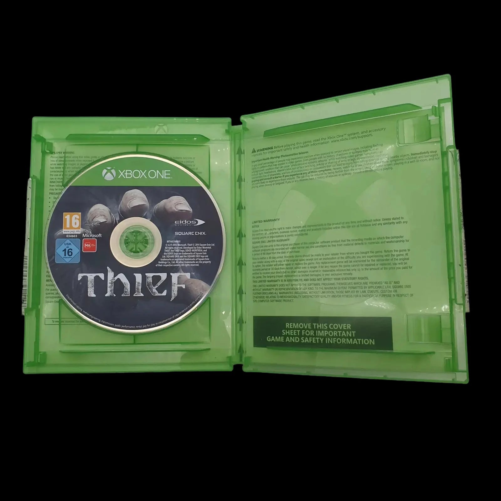 Thief Microsoft Xbox One Square Enix 2014 Video Game