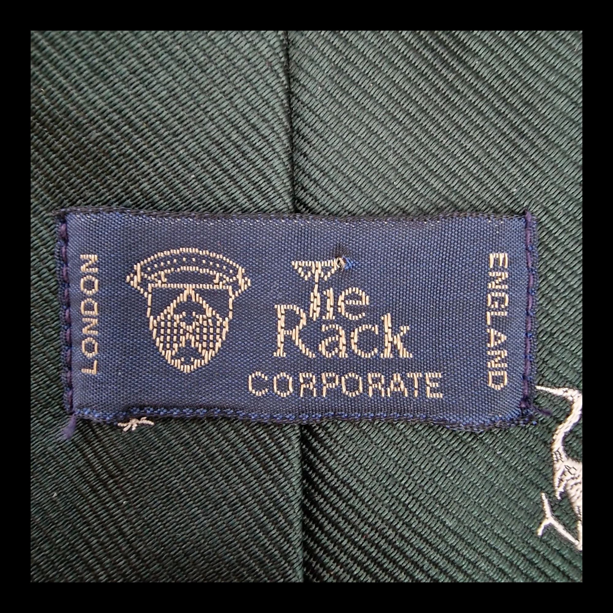 Tie Rack Fish And Crane Silk Necktie - Ties - 5 - 2921