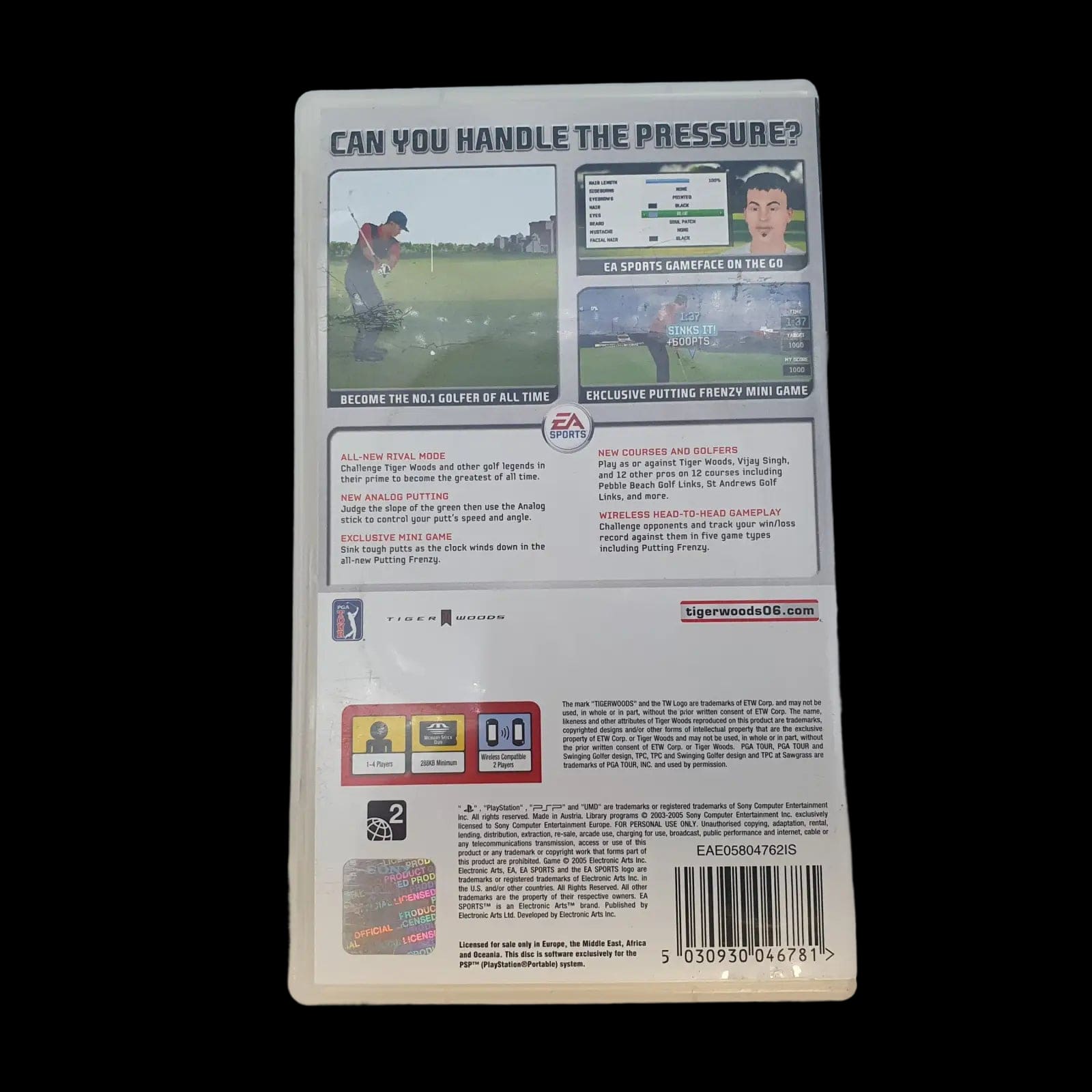 Tiger Woods Pga Tour Golf 06 Sony Playstation Portable Psp