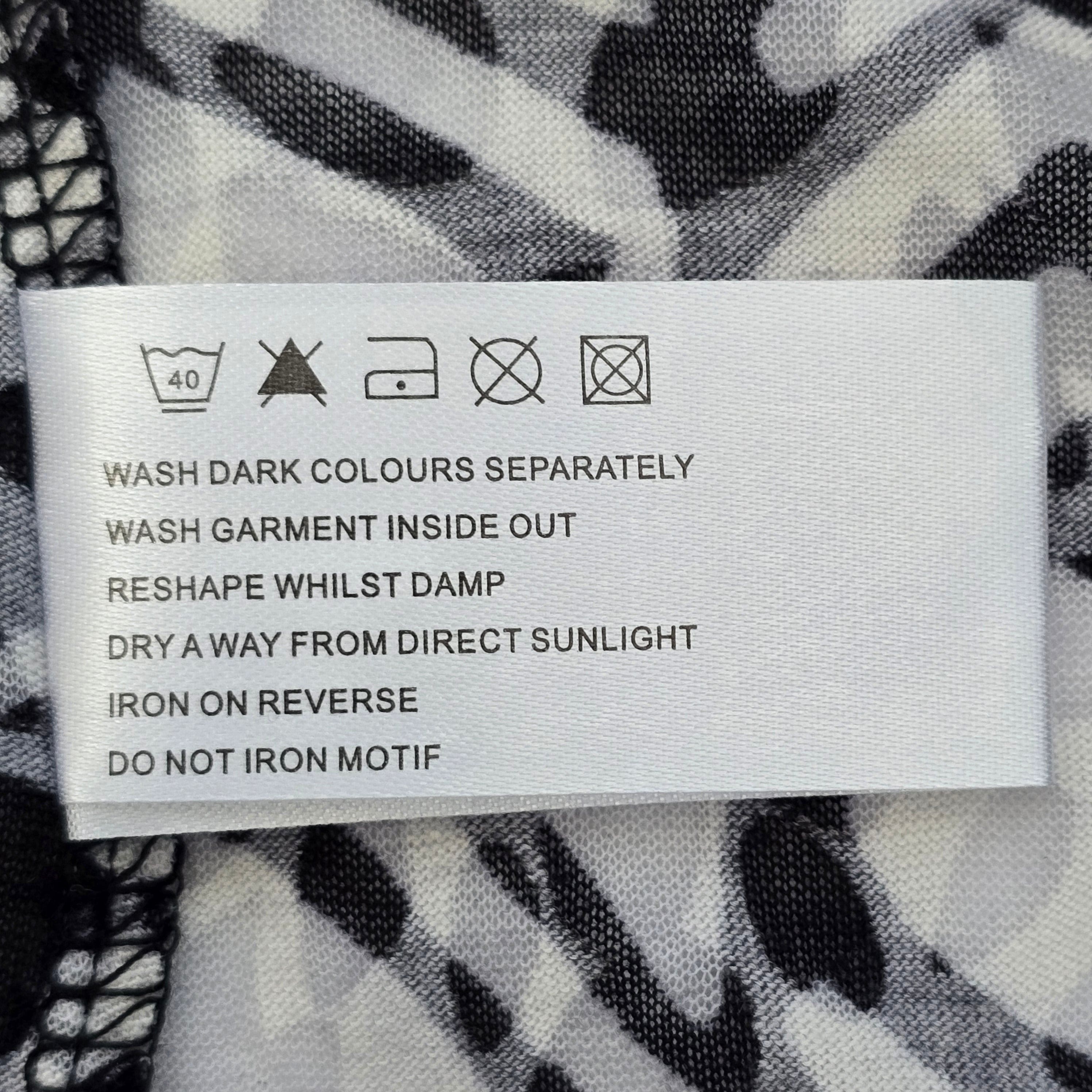 Tigi Womens Black White Geometric Top UK 14/16 - 11 - 3495