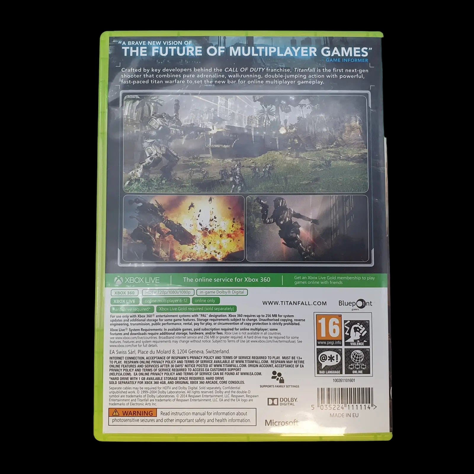 Titanfall Microsoft Xbox 360 Ea Games 2014 Video Game - EA