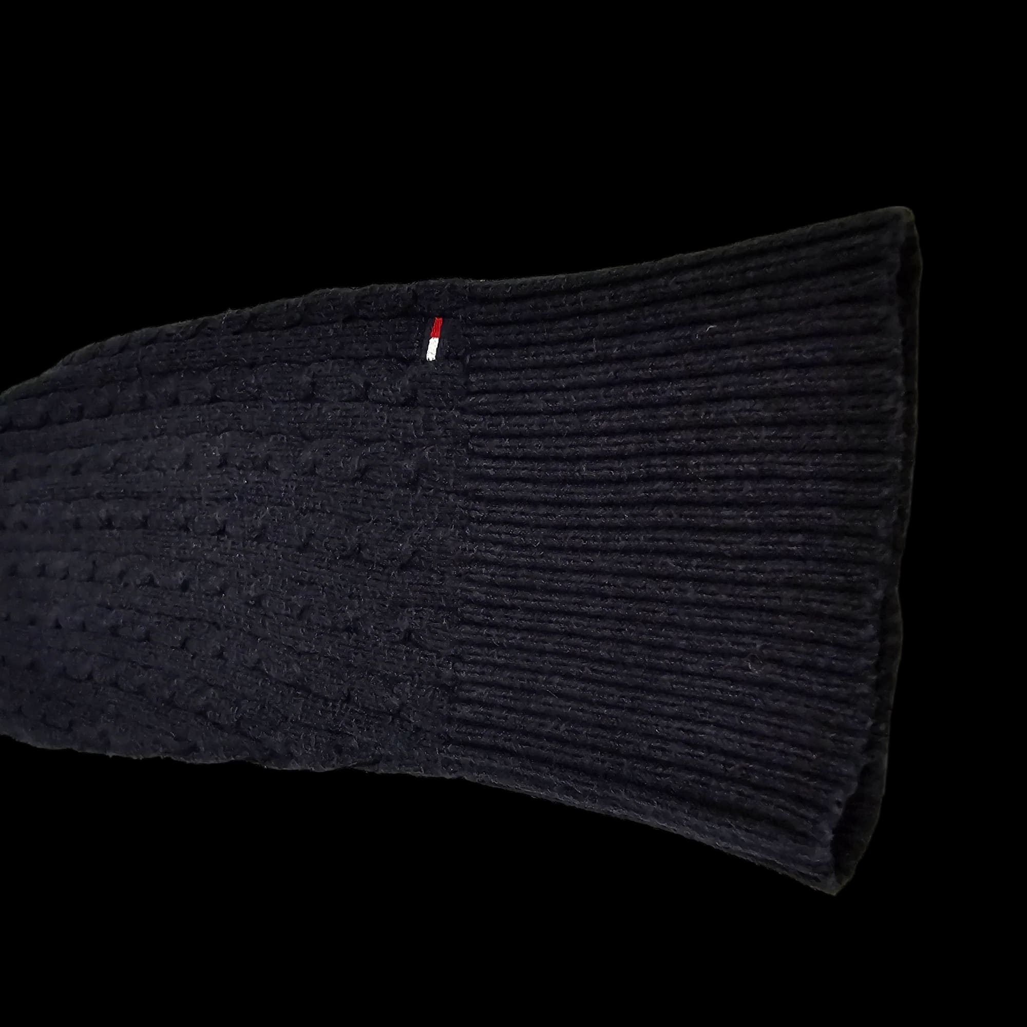 Tommy Hilfiger Navy V Neck Womens Thin Ribbed Jumper UK XL