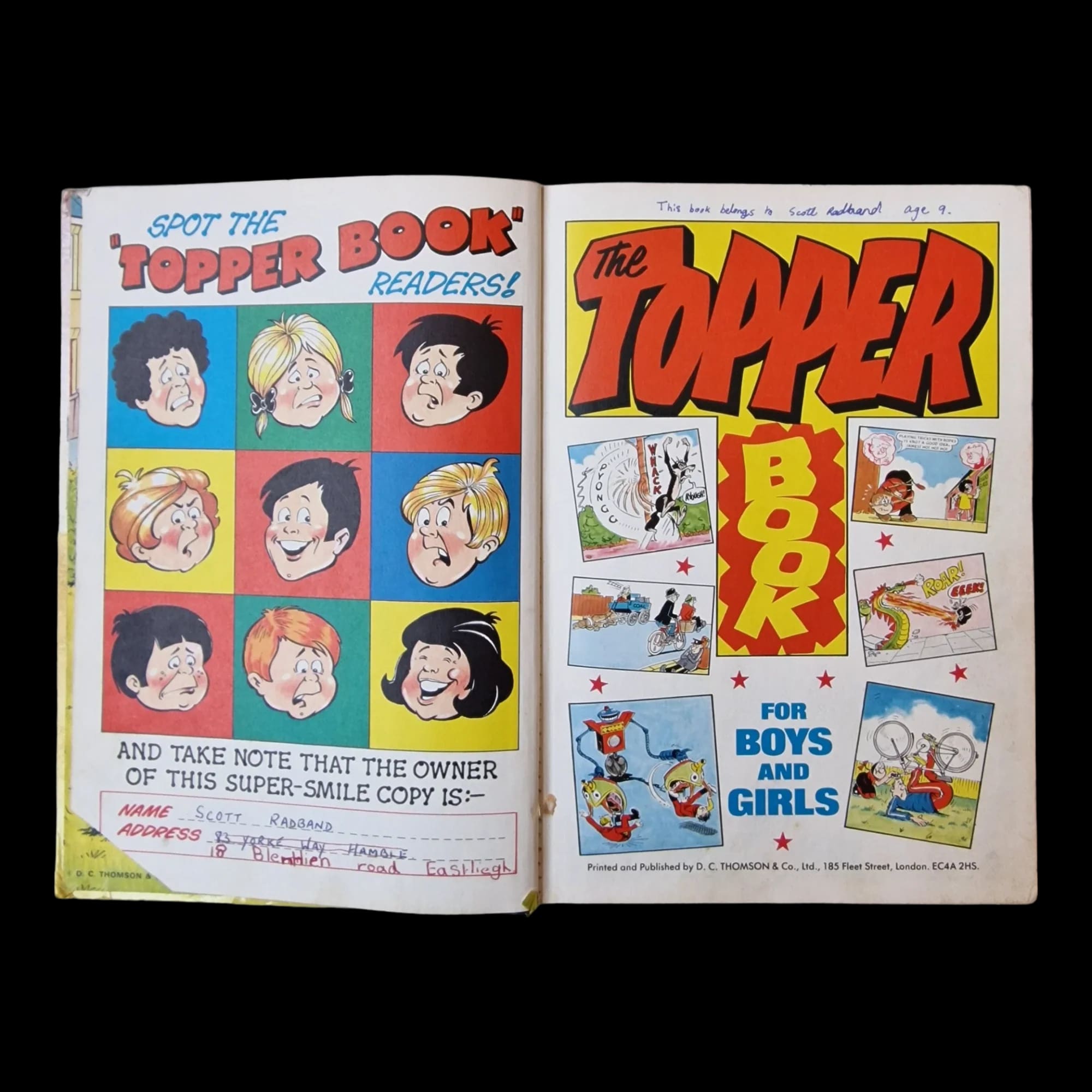 The Topper Book 1980 Annual Dc Thompson & Co Clipped