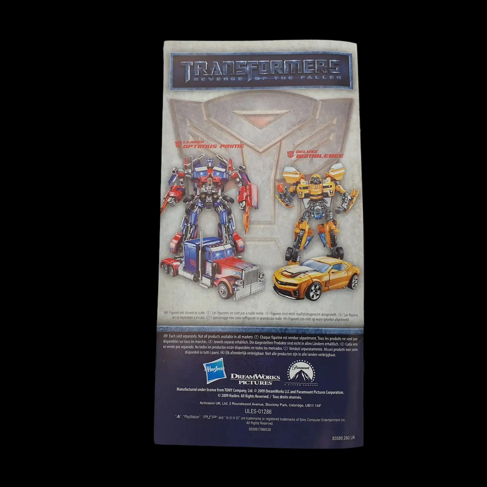 Transformers Revenge Of The Fallen Sony Psp Activision 2009