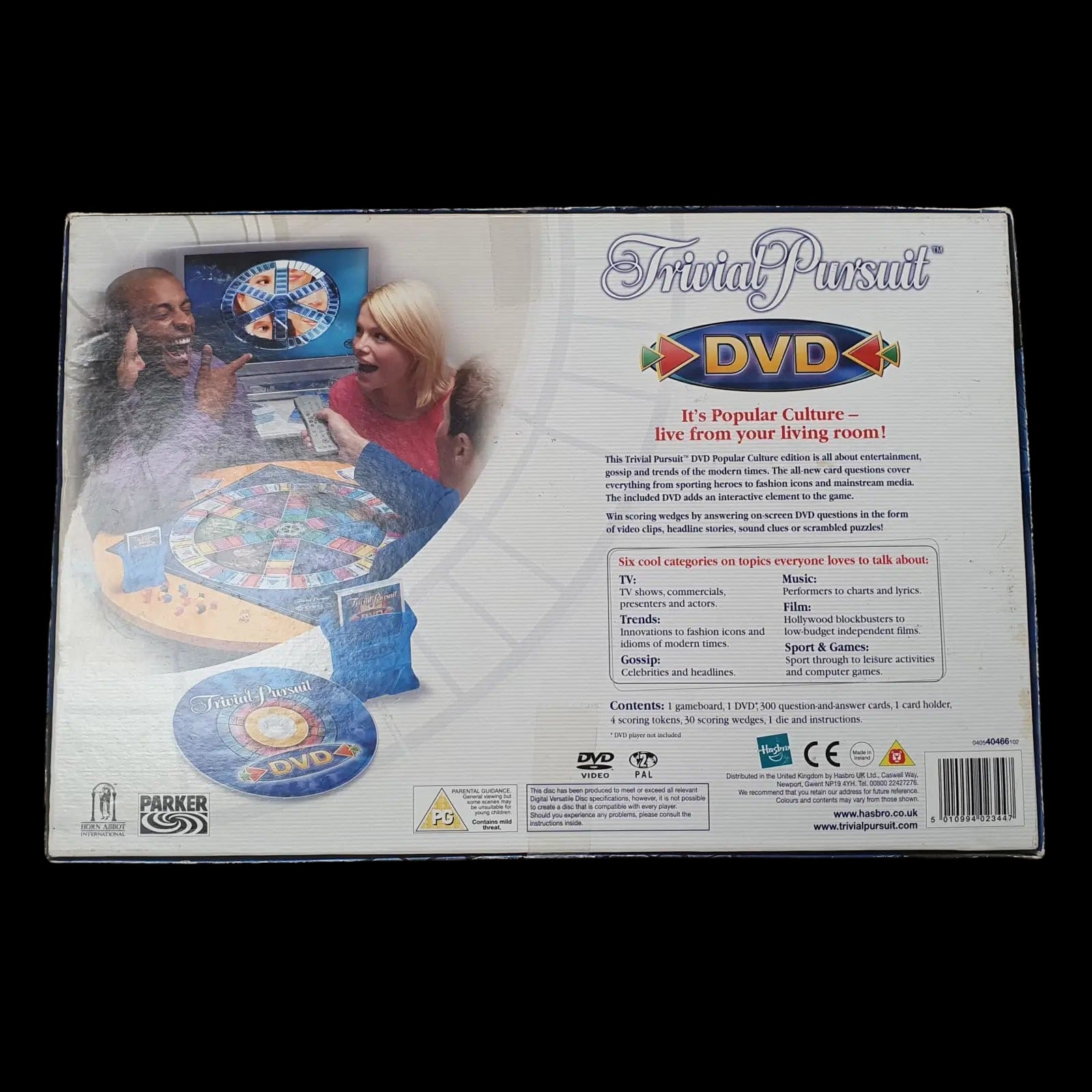 Trivial Pursuit Dvd Boxed Board Game 2004 - Games - Parker