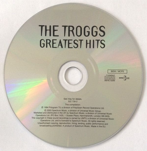 The Troggs - Greatest Hits (cd Comp Re) - Preloved - CD