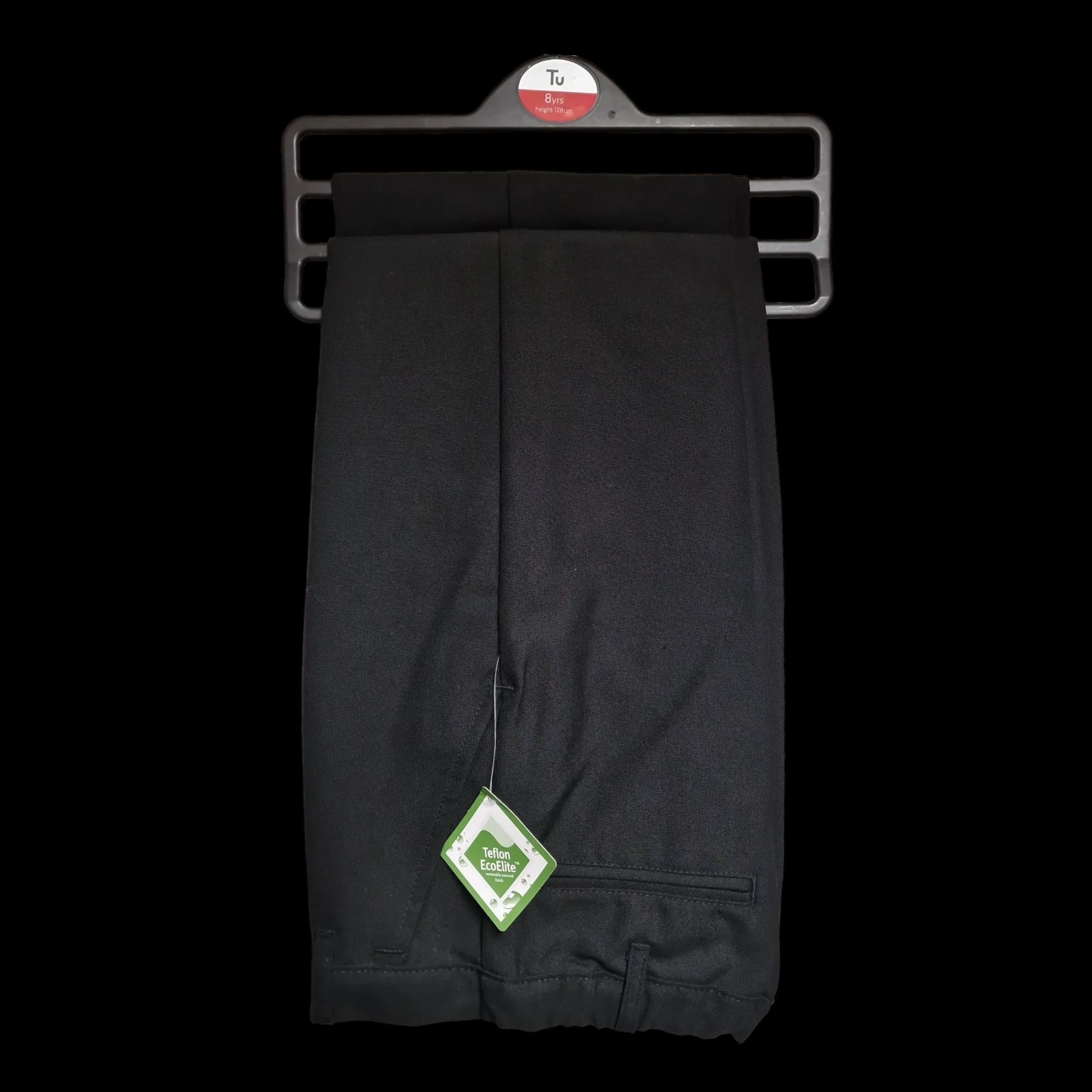 TU Boys Black Schools Trousers 2 Pairs 8 Years - 1 - 711