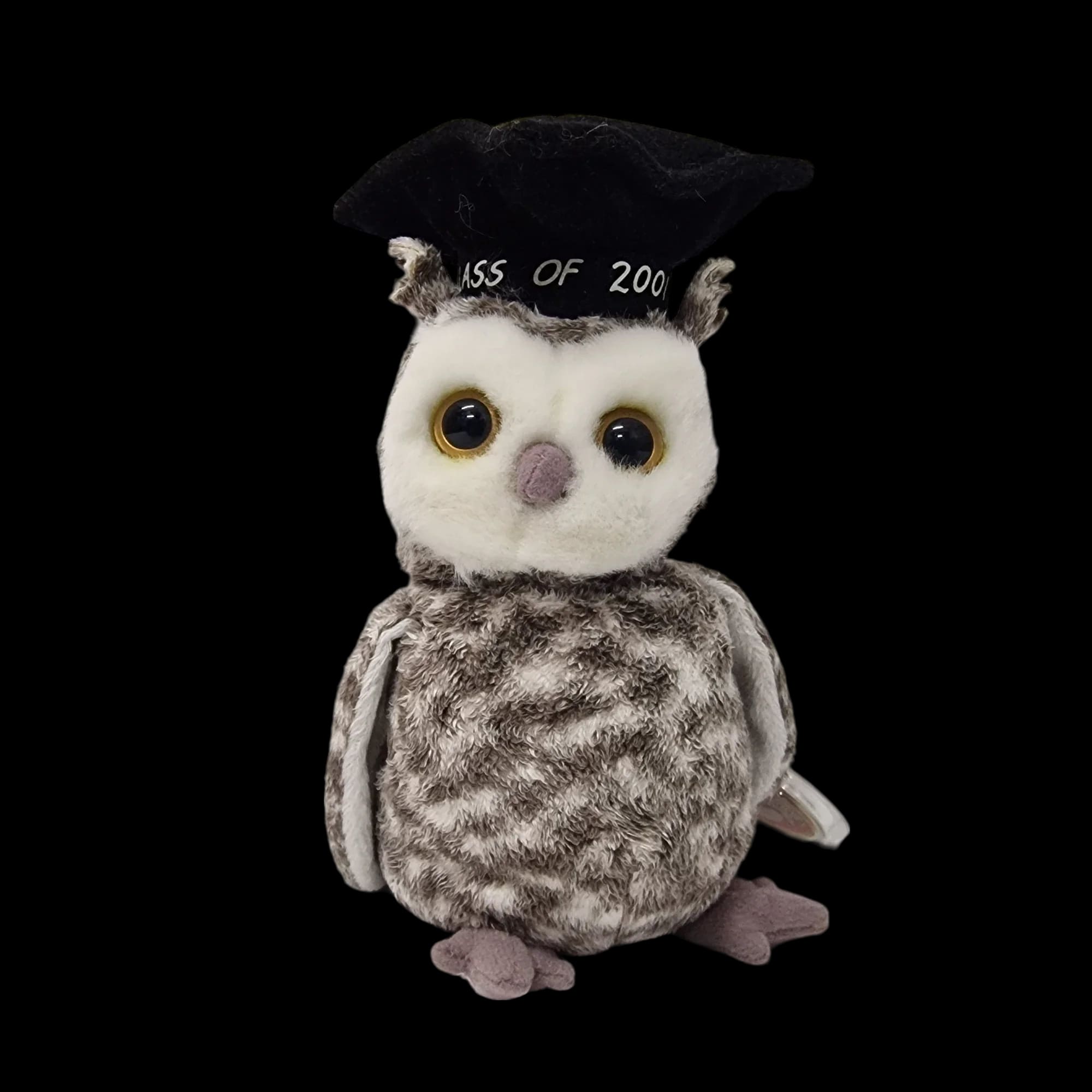 Ty Beanie Babies Baby Bears Smart Graduation Owl 2001