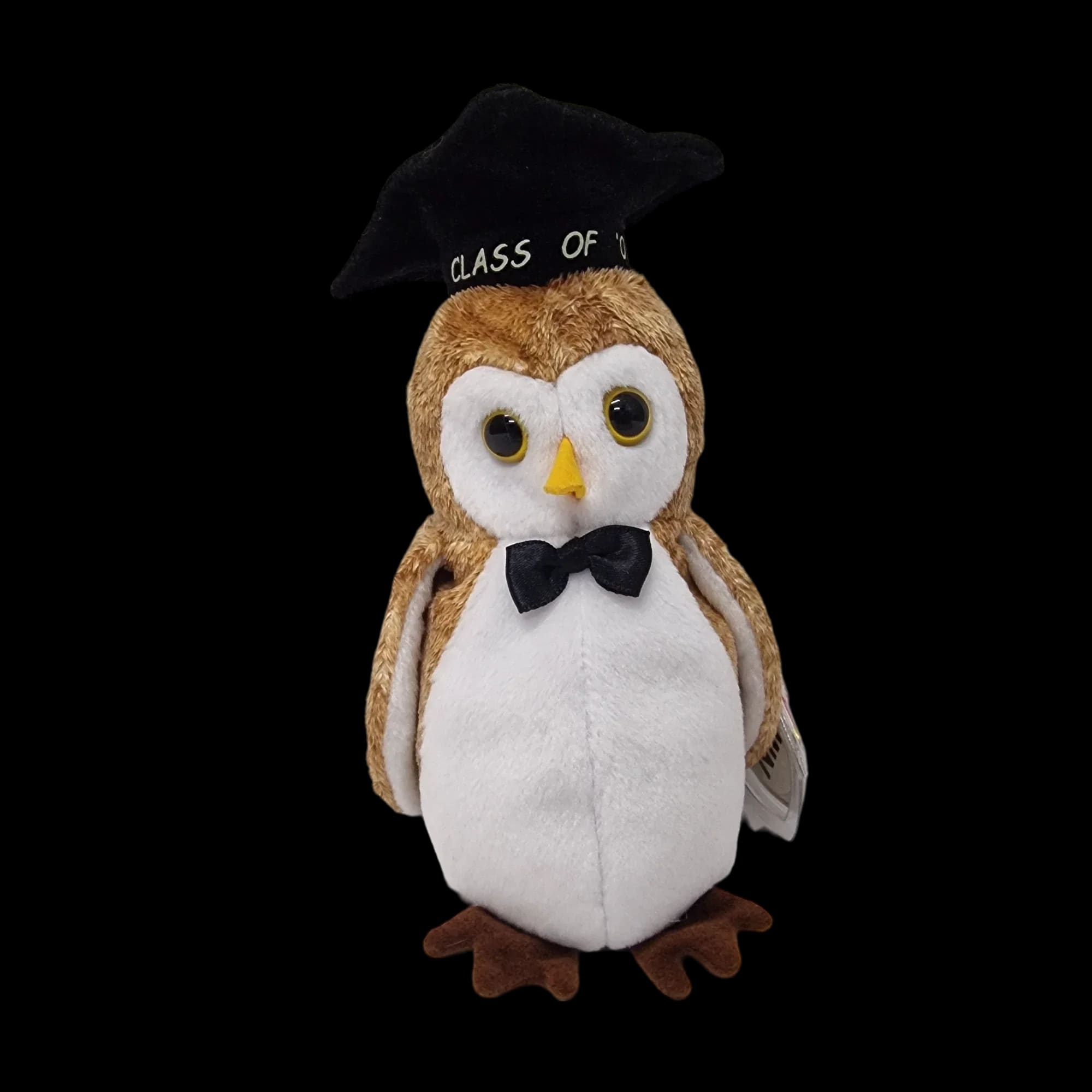 Ty Beanie Babies Baby Bears Wisest Graduation Owl 2000