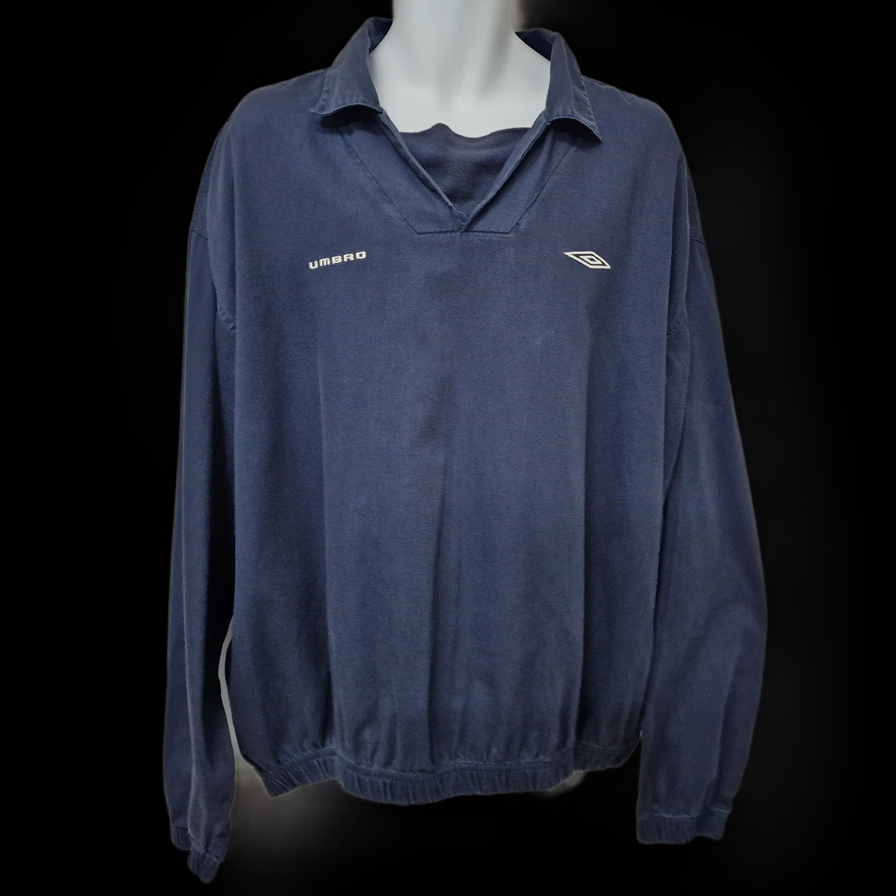 Umbro Blue Drill Jumper UK 2XL Vintage - Jumpers - 1 - 3345