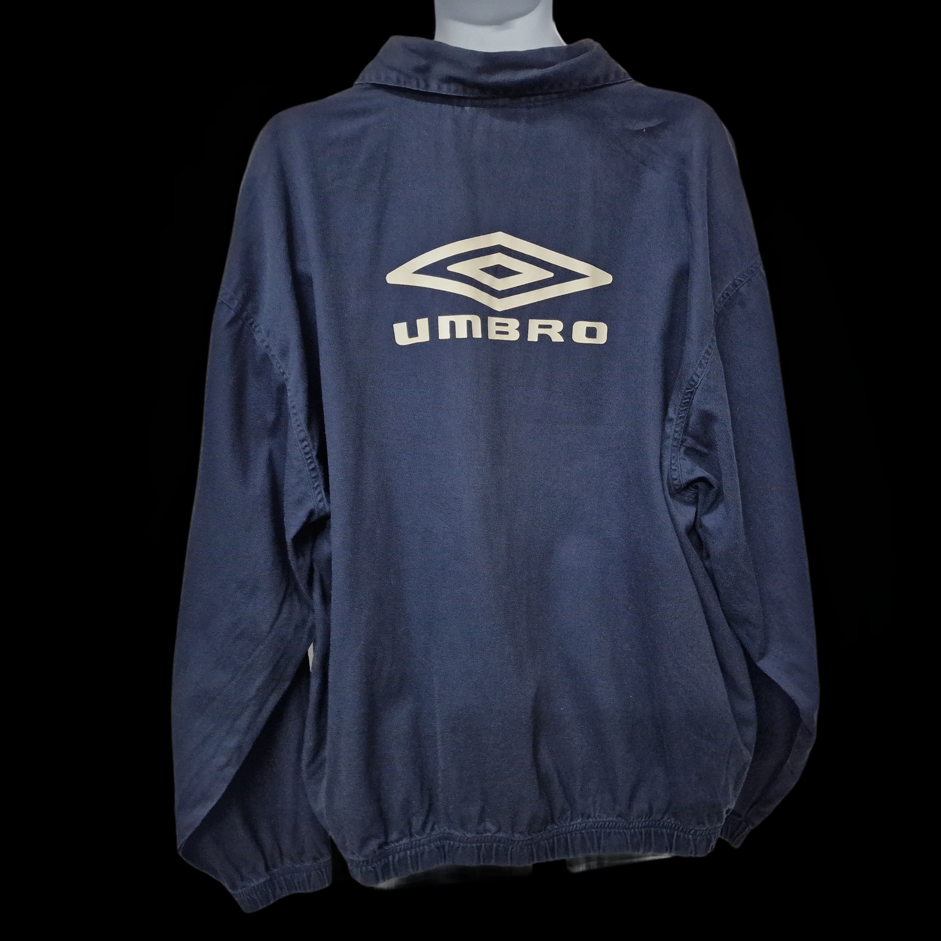 Umbro Blue Drill Jumper UK 2XL Vintage - Jumpers - 2 - 3345